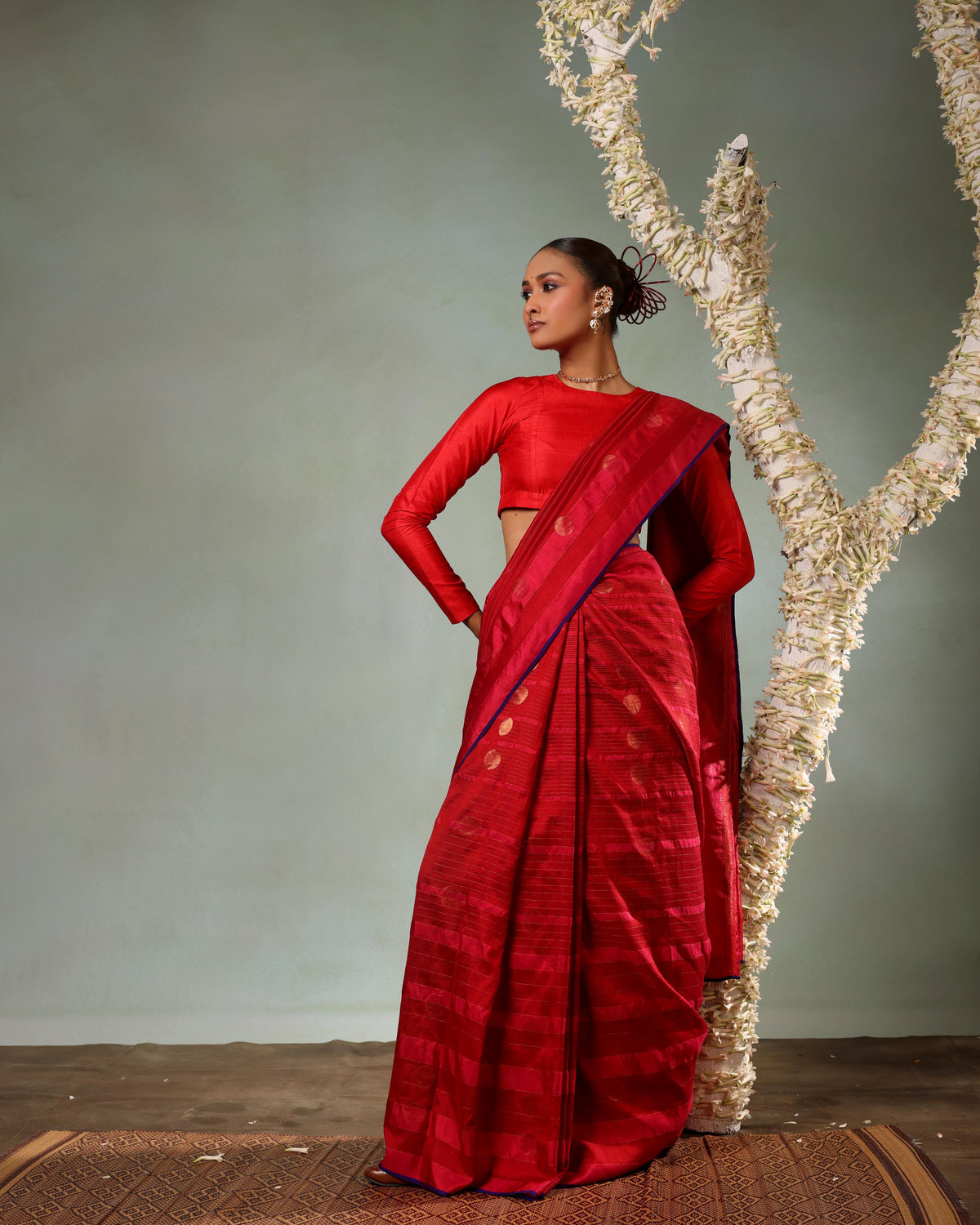 Ananyata Bindu Rekha Saree