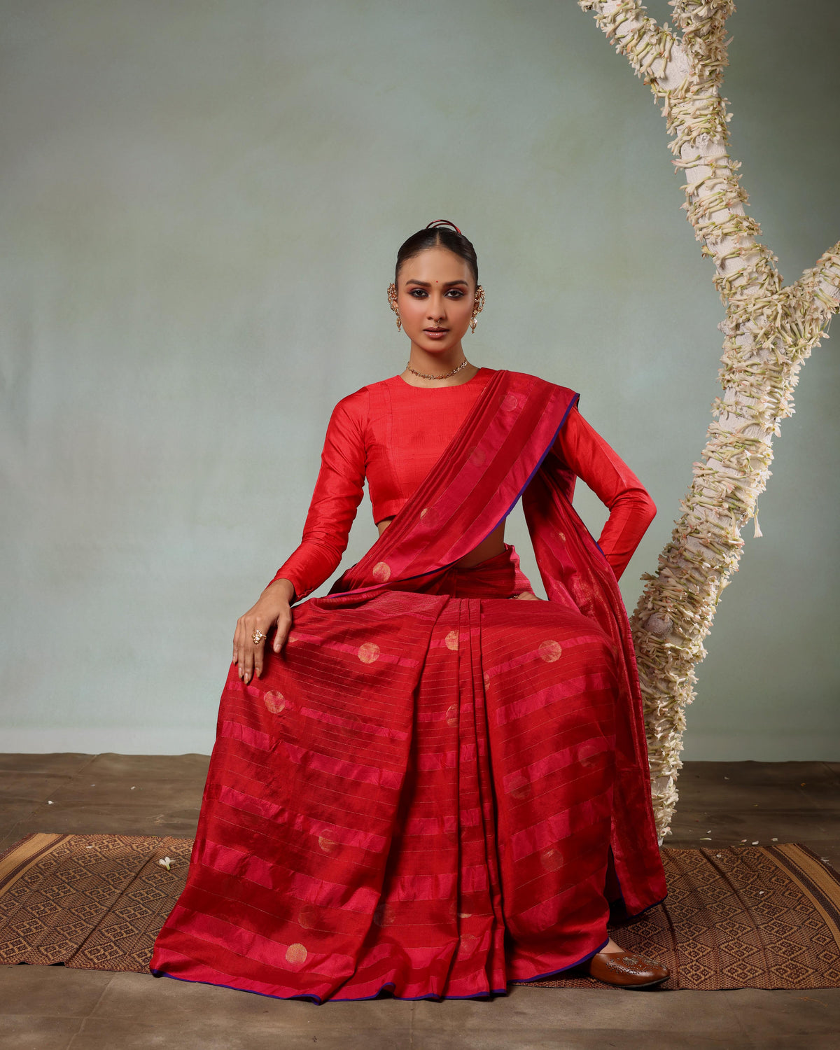Ananyata Bindu Rekha Saree