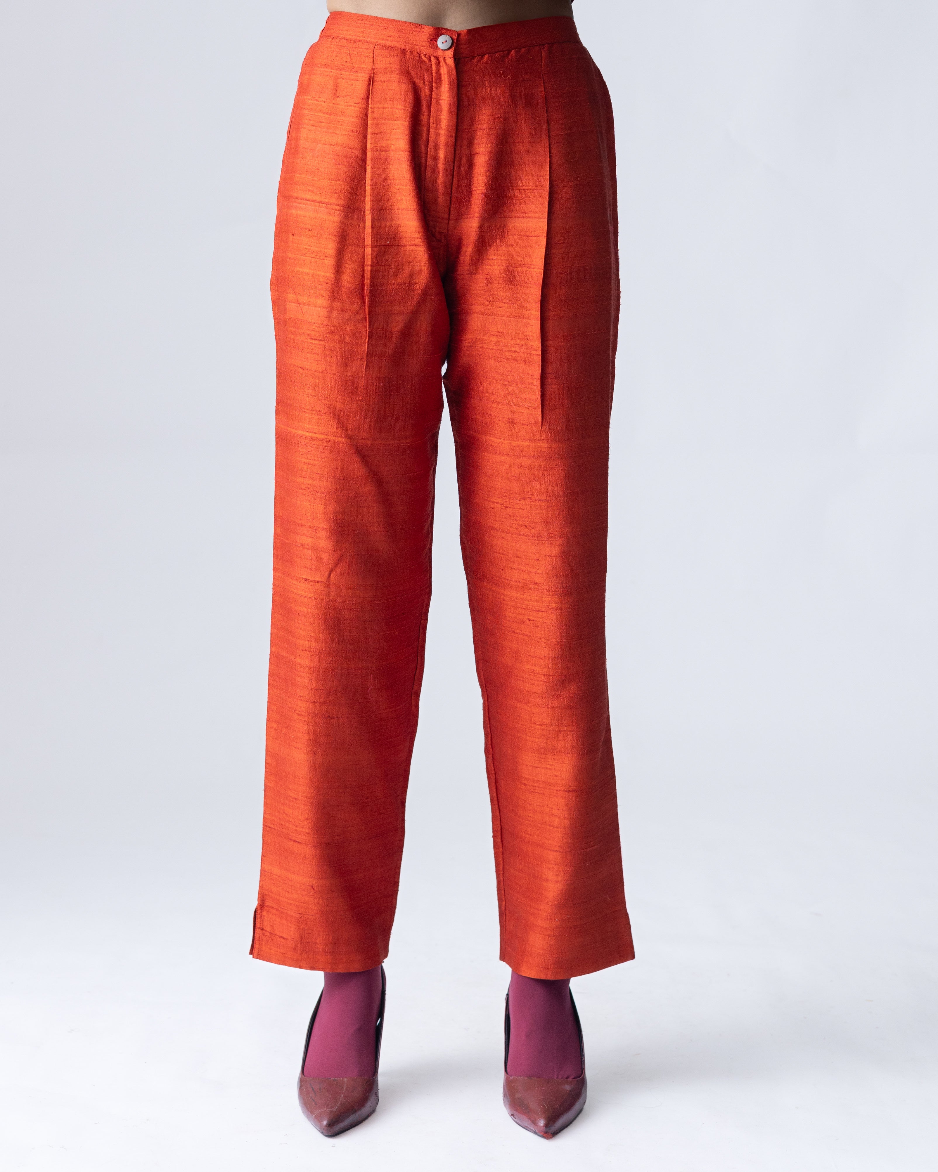 Ananyata Dupion Tapered Pants