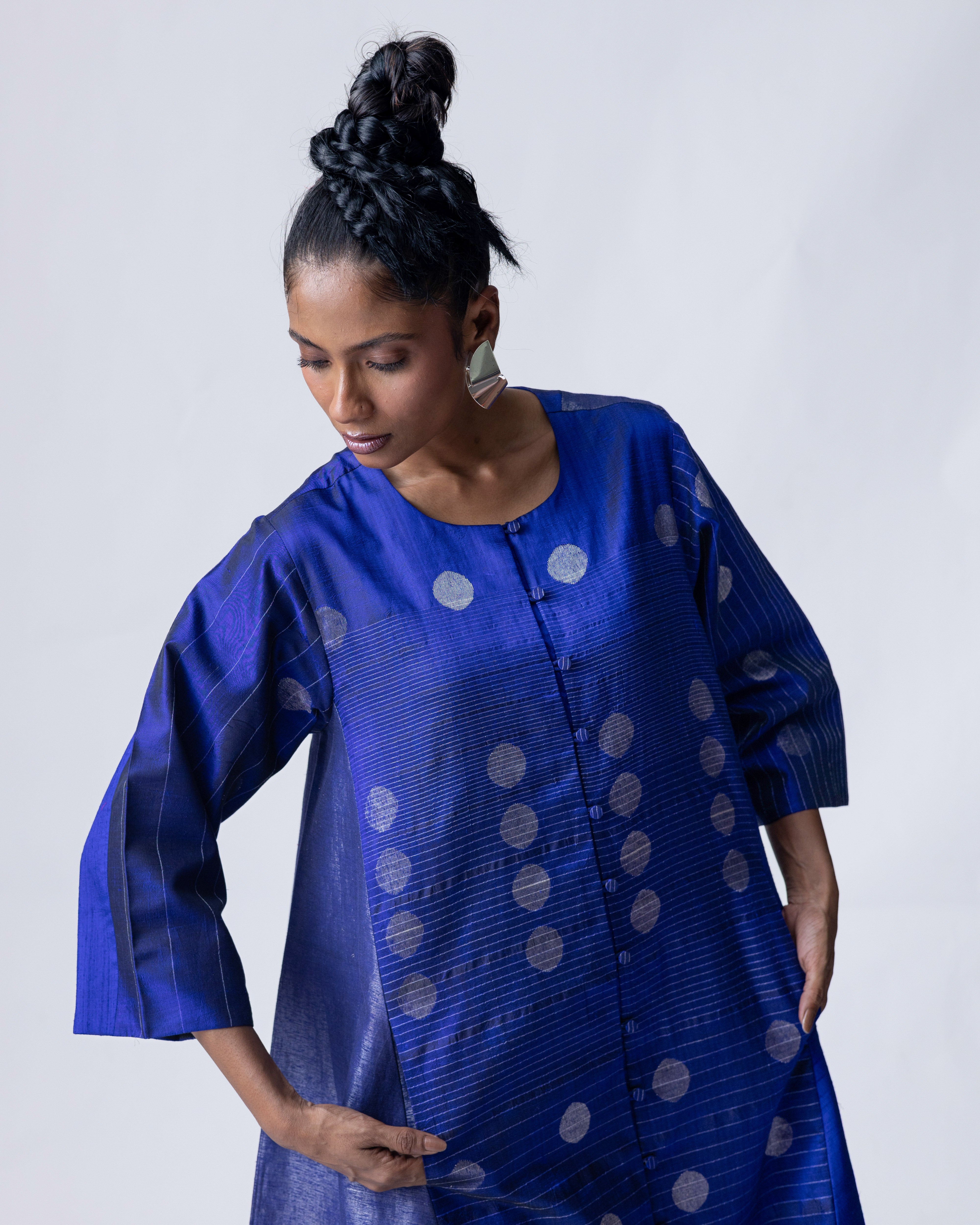 Shoonyata Hybrid Jamdani Jacket Dress