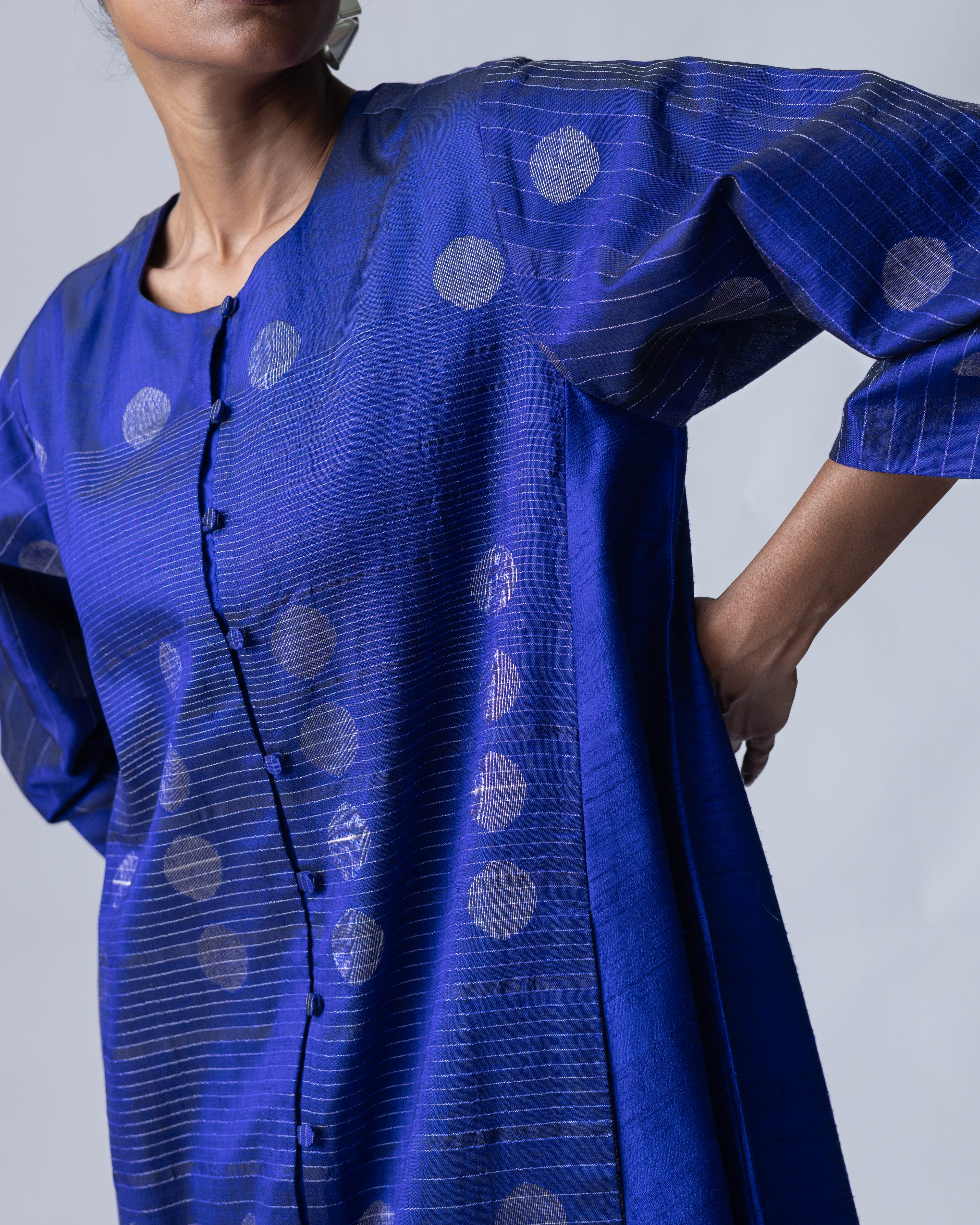 Shoonyata Hybrid Jamdani Jacket Dress