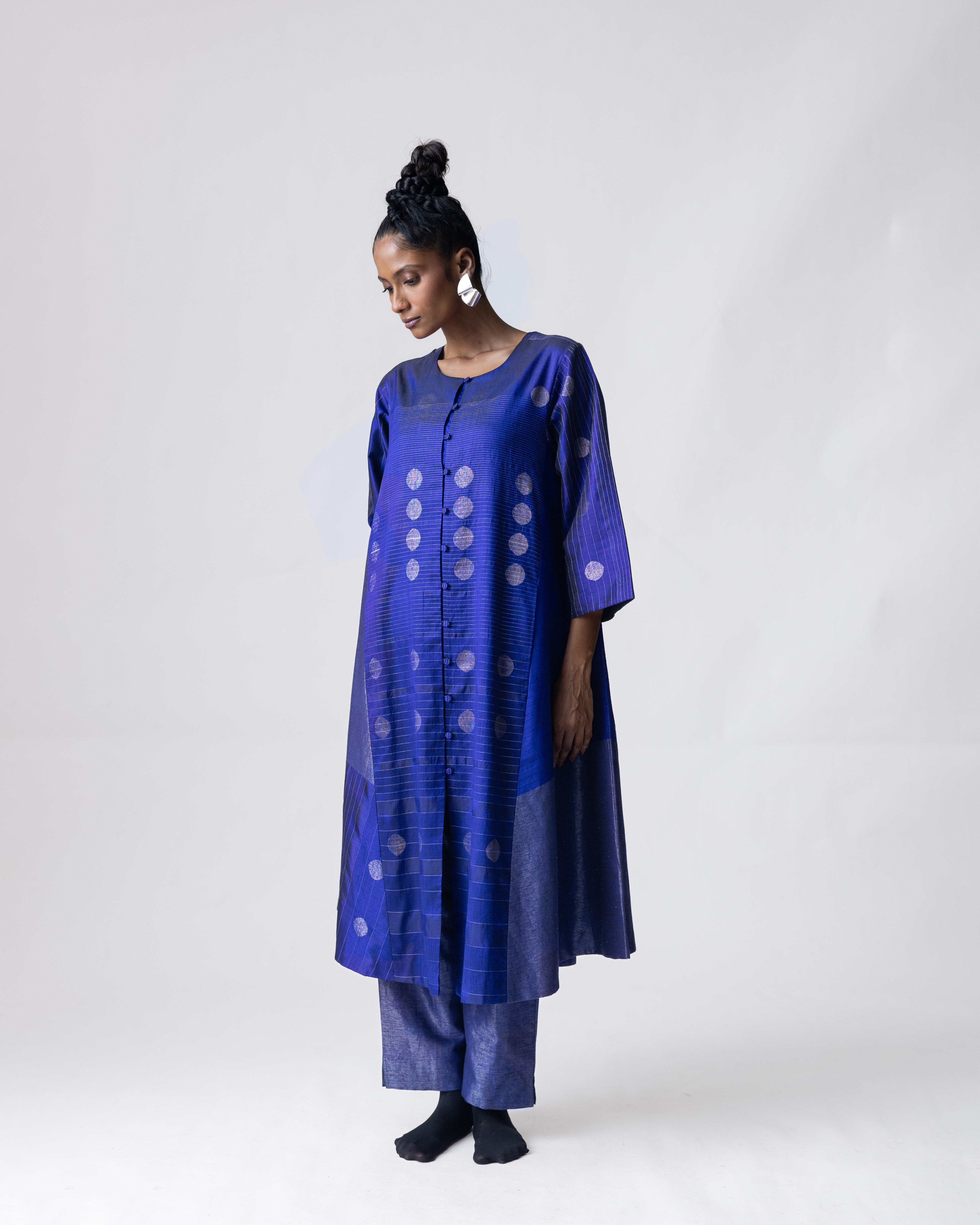 Shoonyata Hybrid Jamdani Jacket Dress