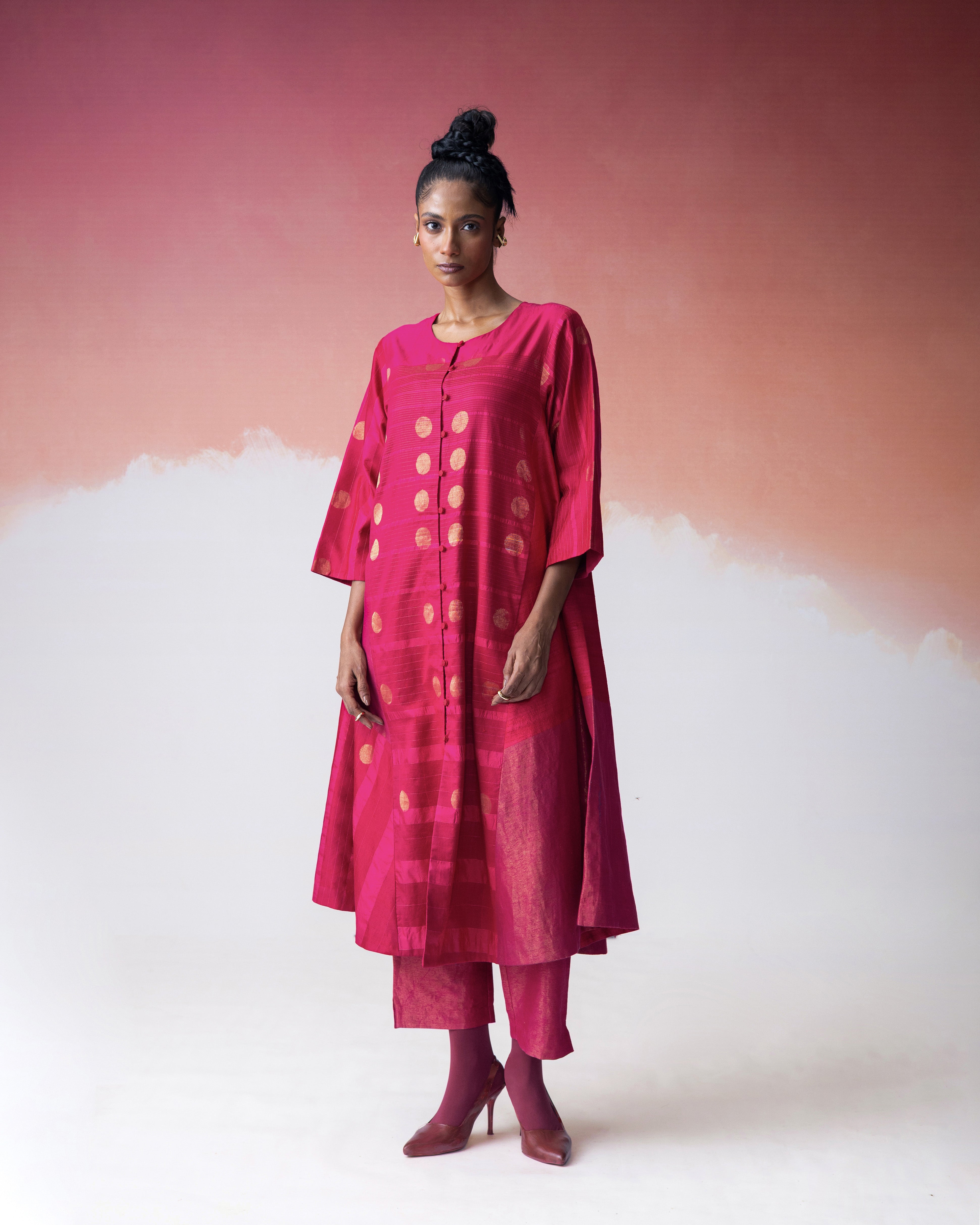 Ananyata Hybrid Jamdani Jacket Dress