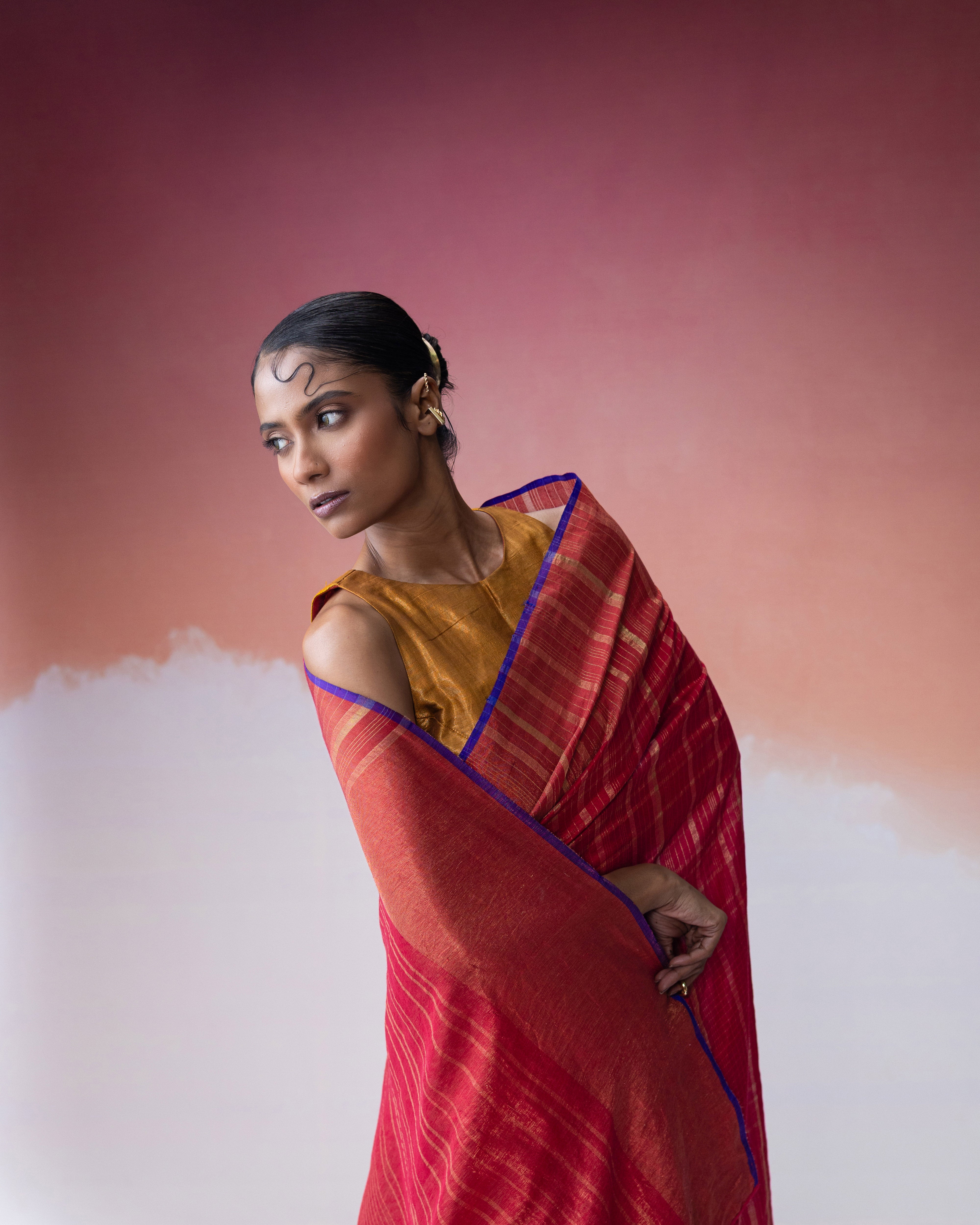 Ananyata Checks Saree