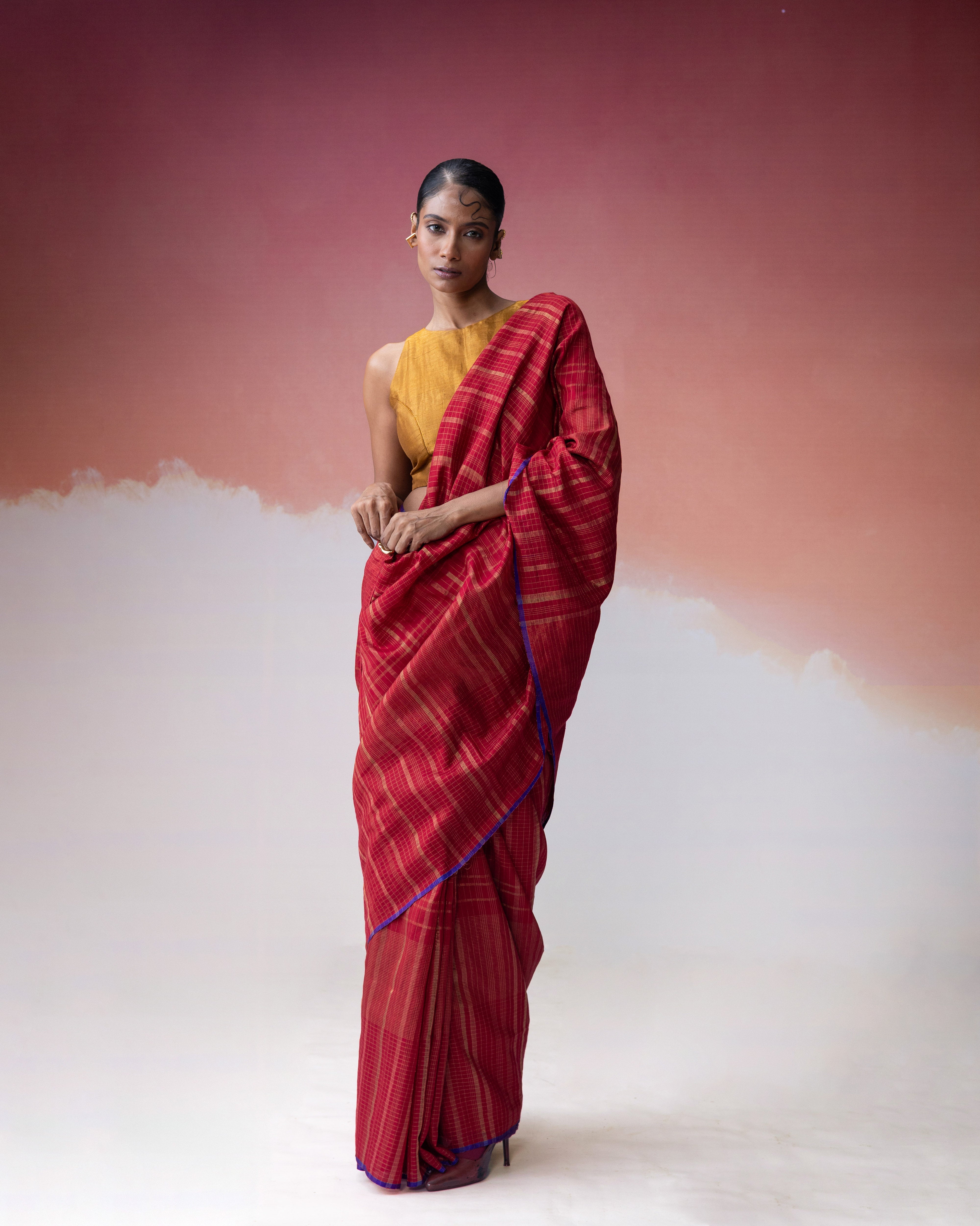 Ananyata Checks Saree