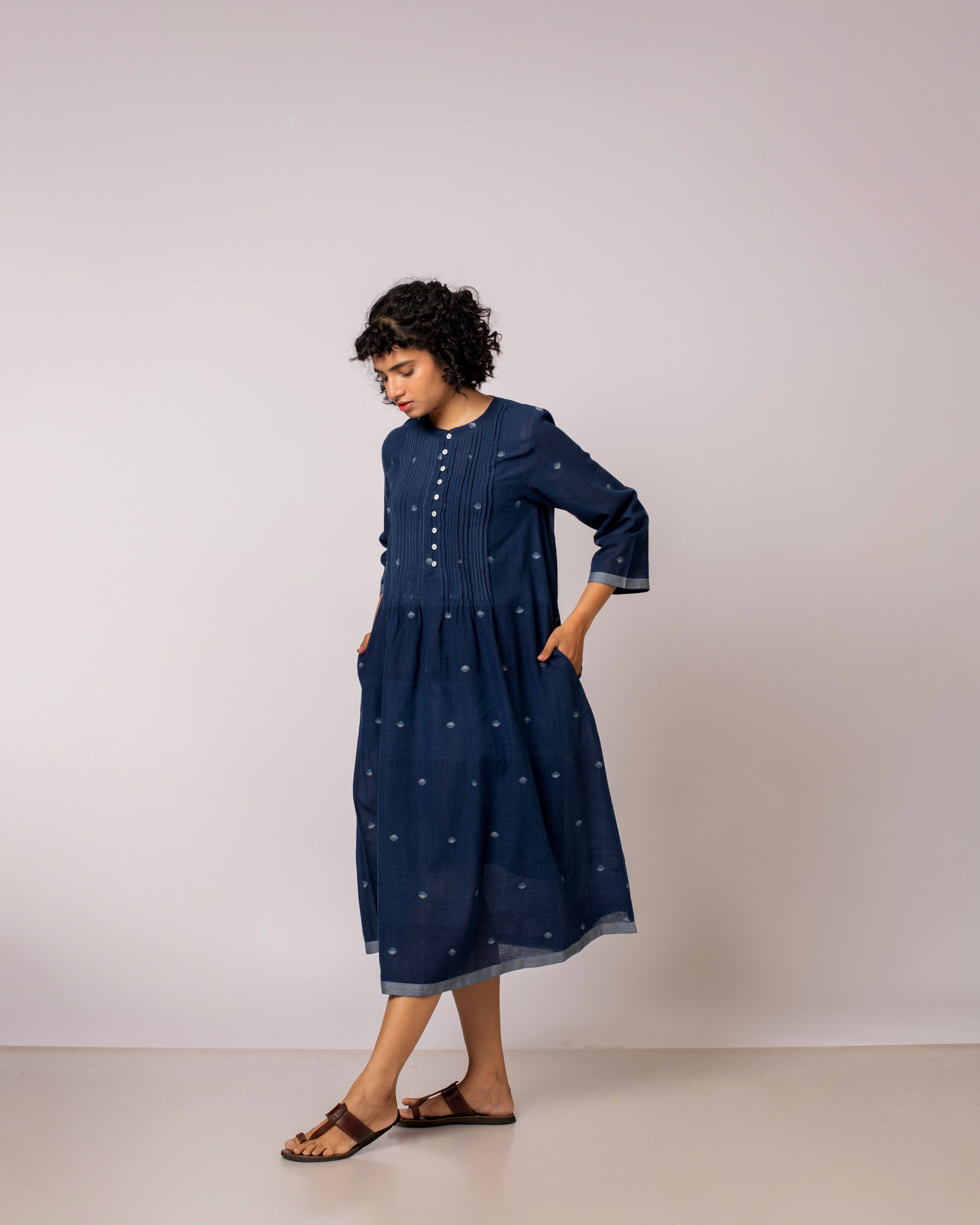 Broken Circle Pleated Dress