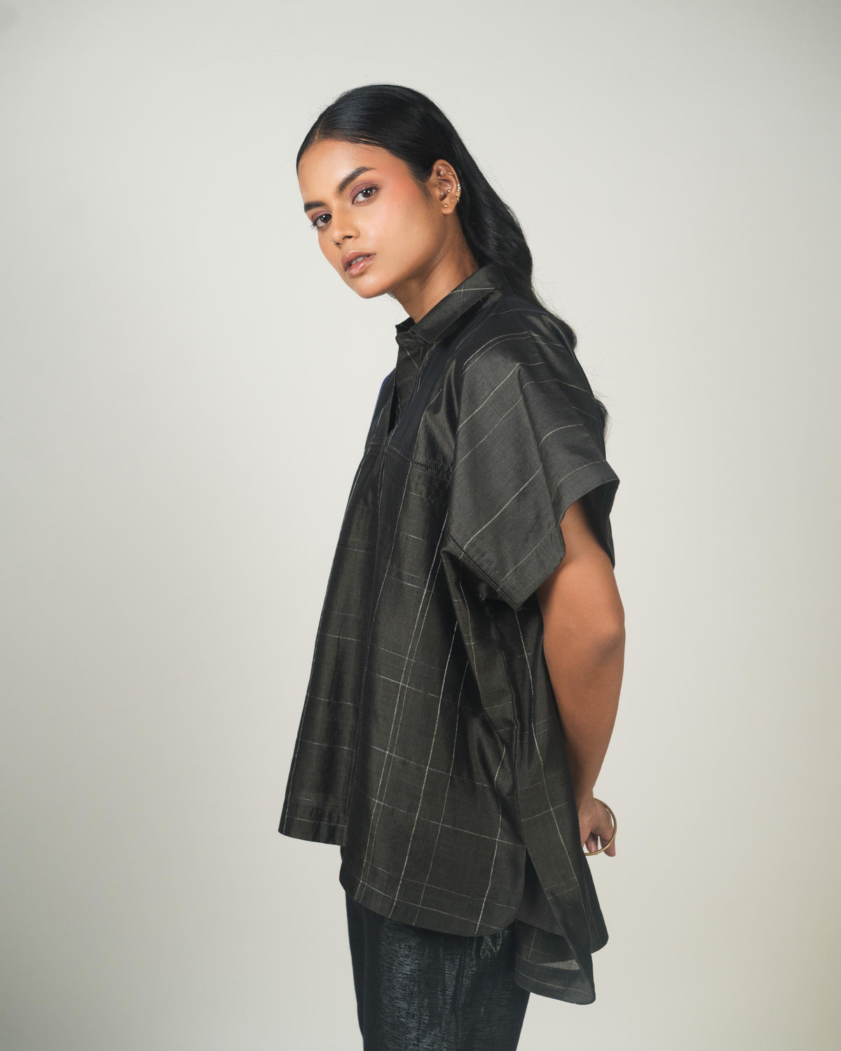 Shoonyata Plaid Top