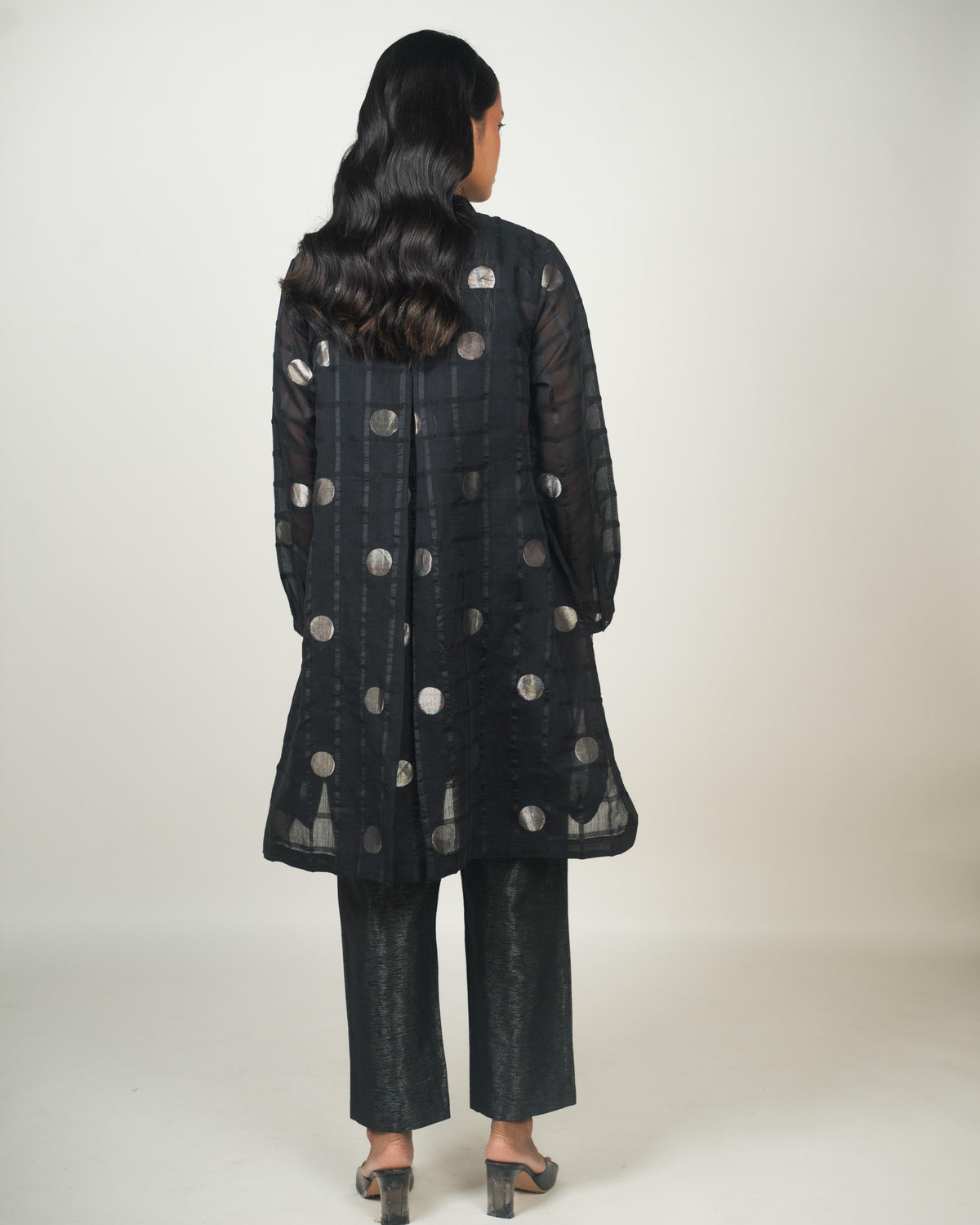 Shoonyata Polka Dots Sheer Dress