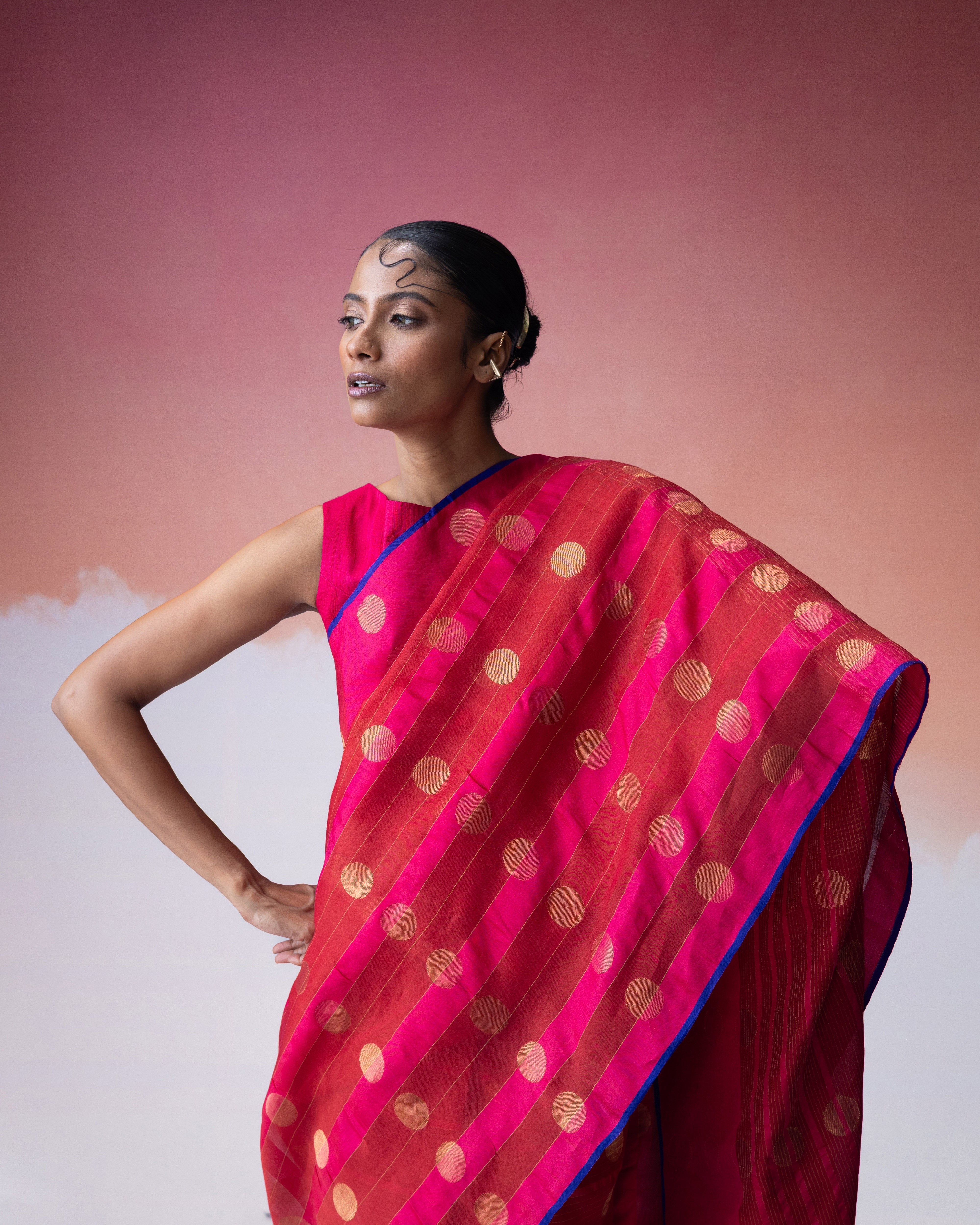 Ananyata Sarvatra Bindu Saree