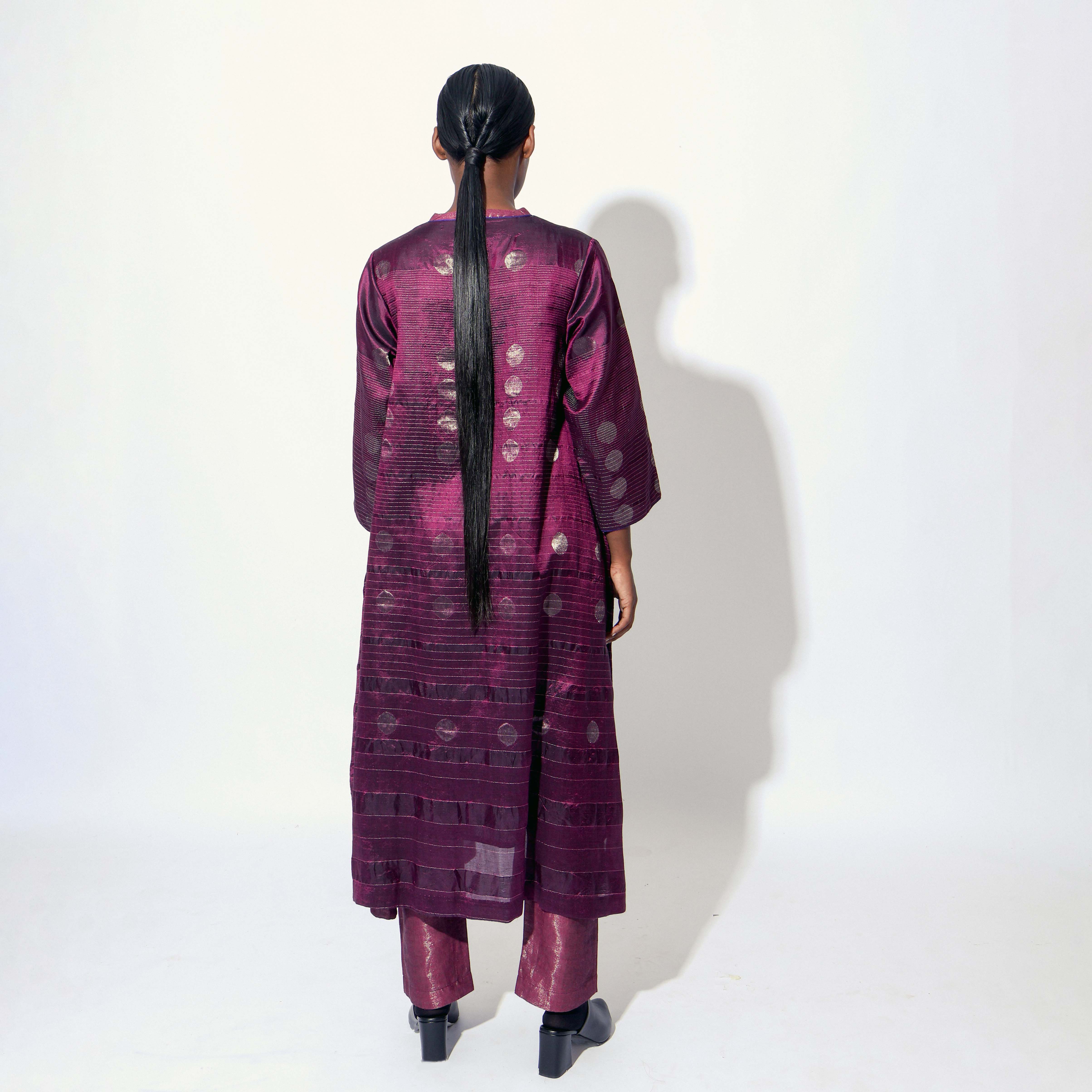 Shoonyata Gradient Circle Flared Dress