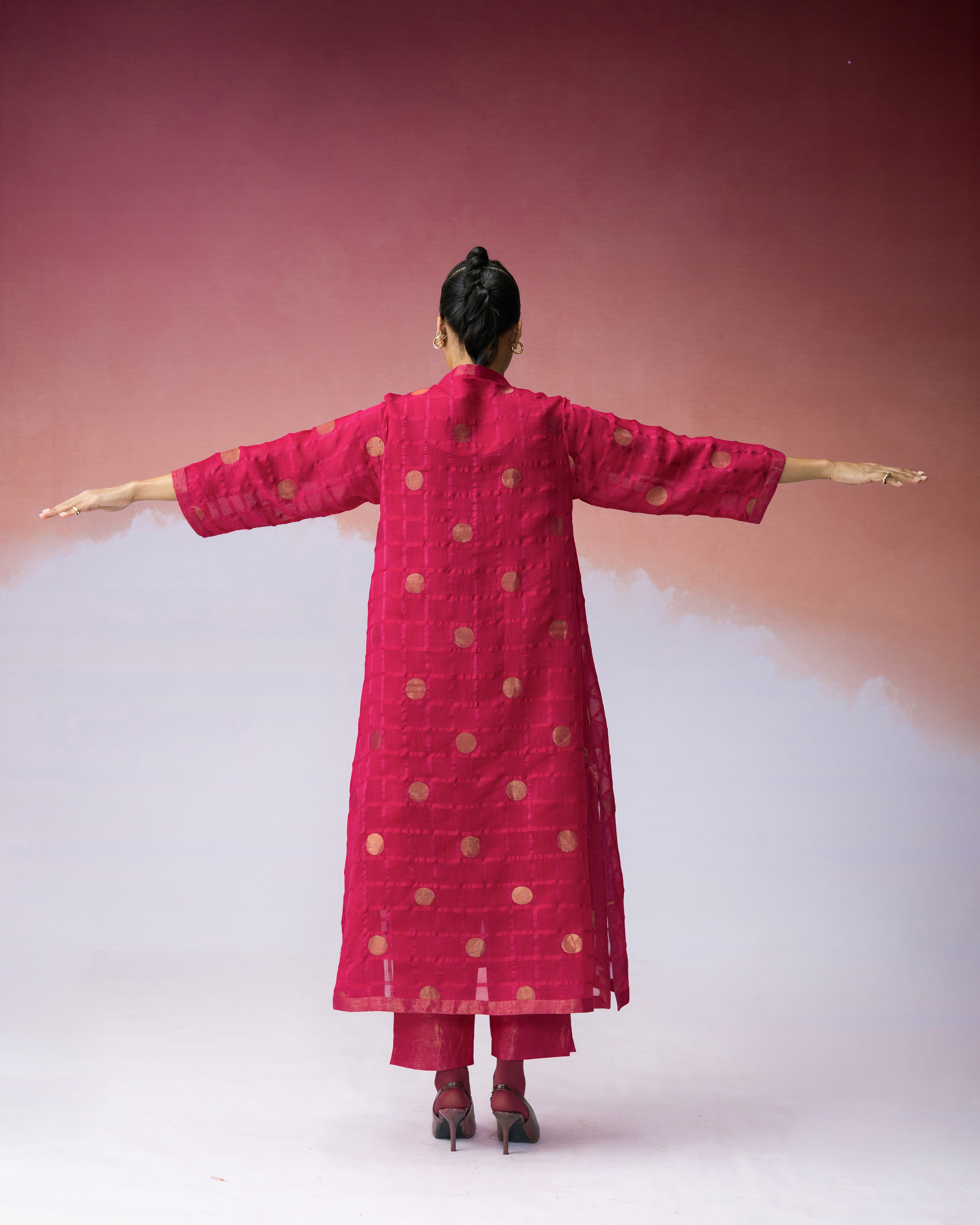 Ananyata Lunar Matrix Bandhgala Kurta