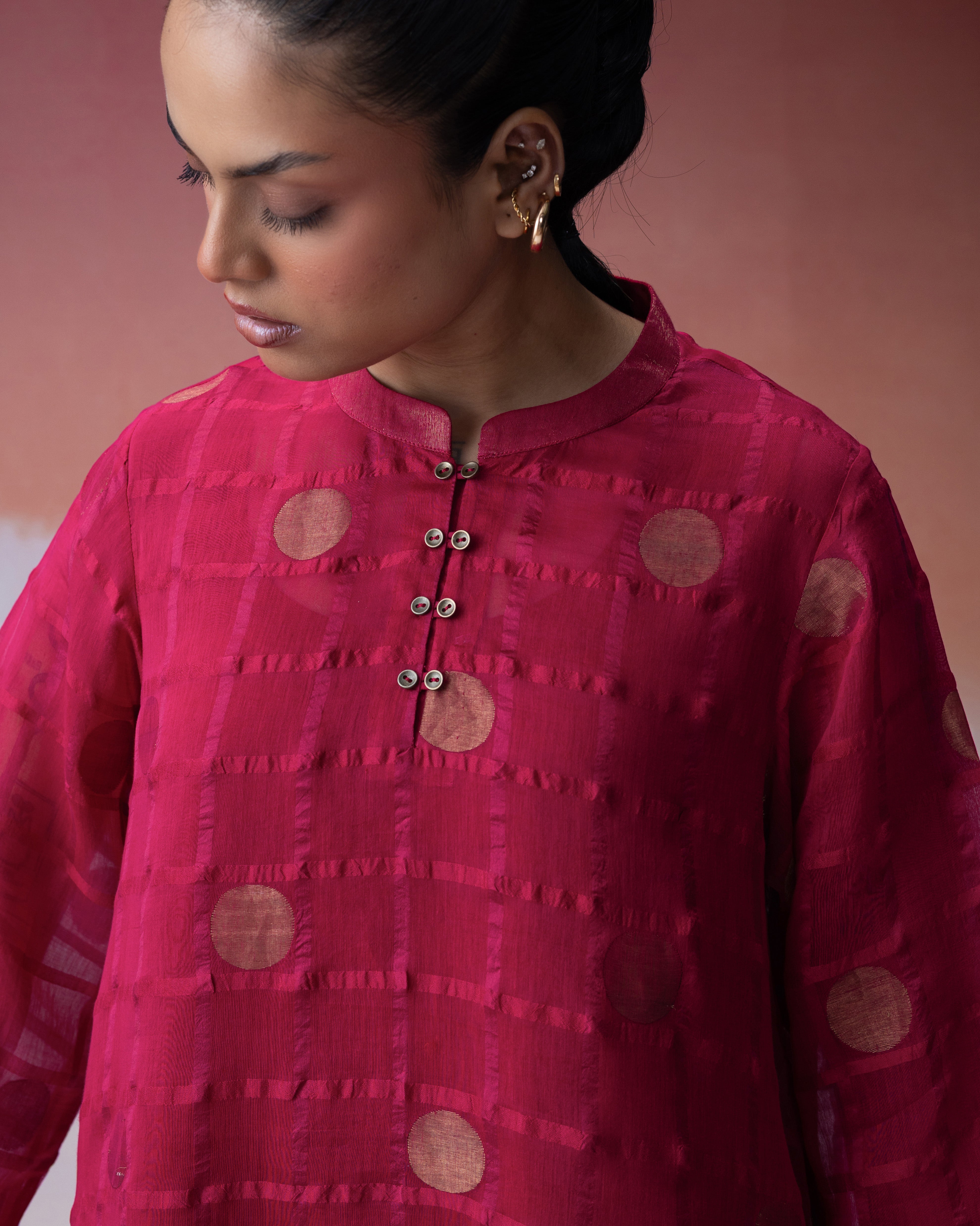Ananyata Lunar Matrix Bandhgala Kurta