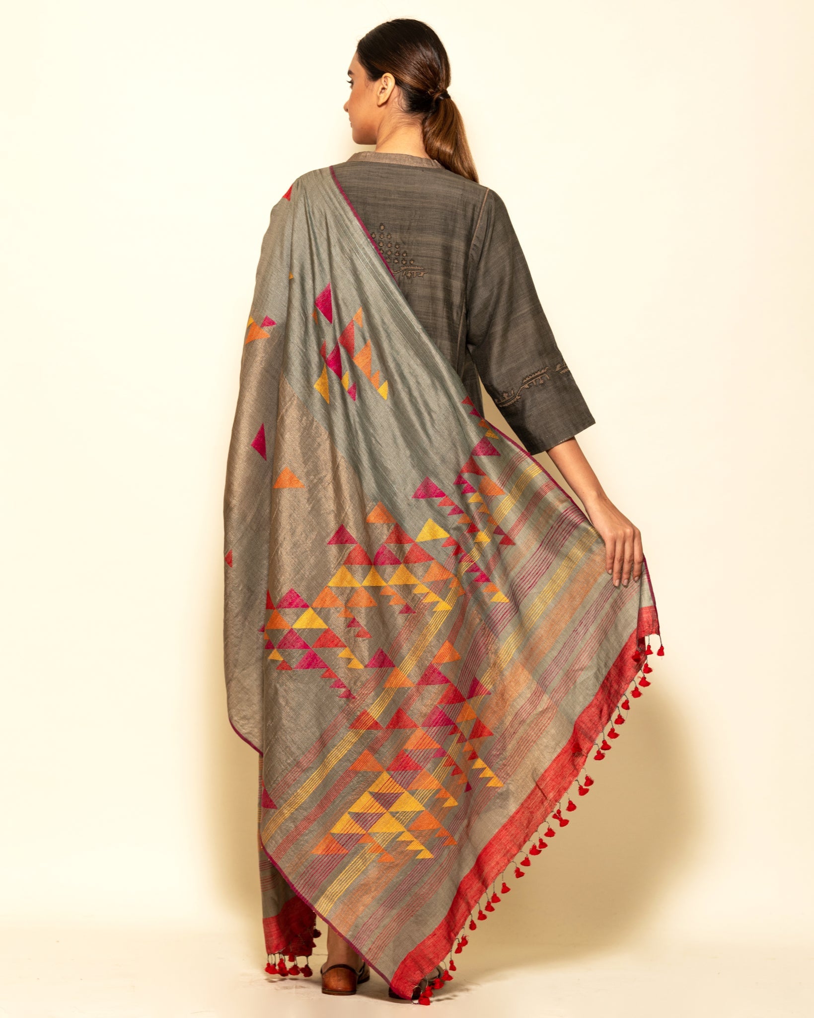 Inverted Triangle Dupatta