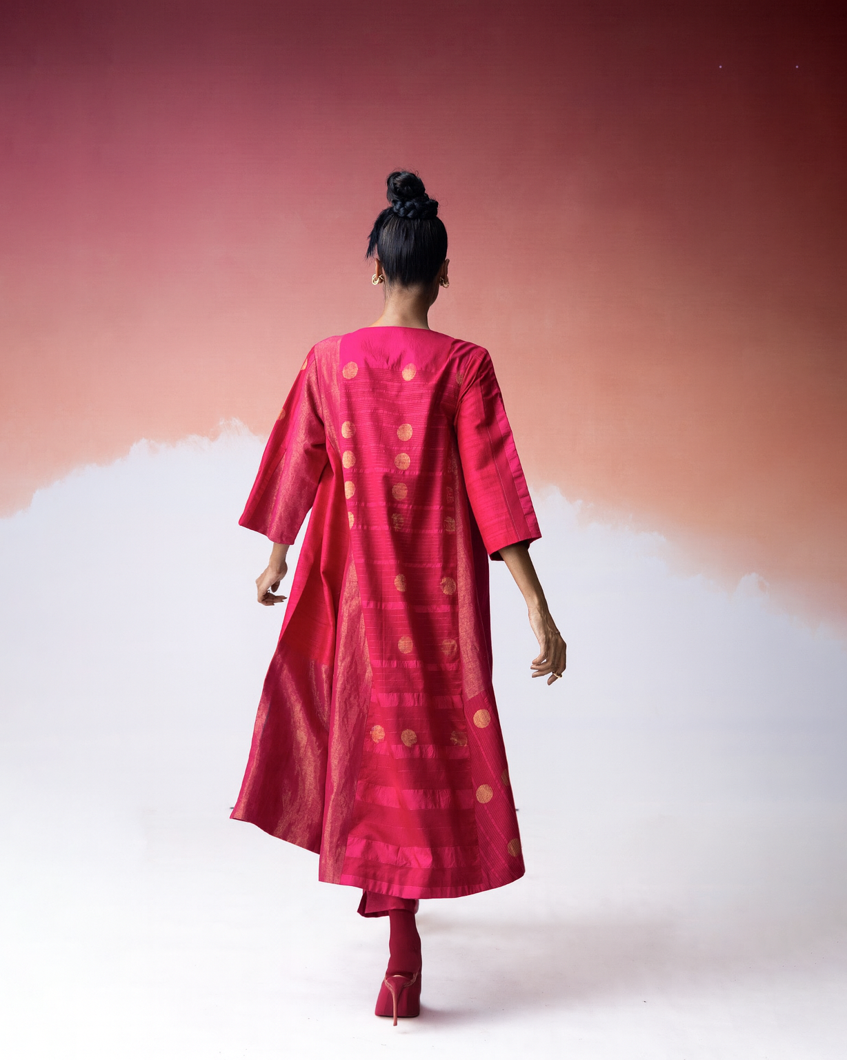 Ananyata Hybrid Jamdani Jacket Dress