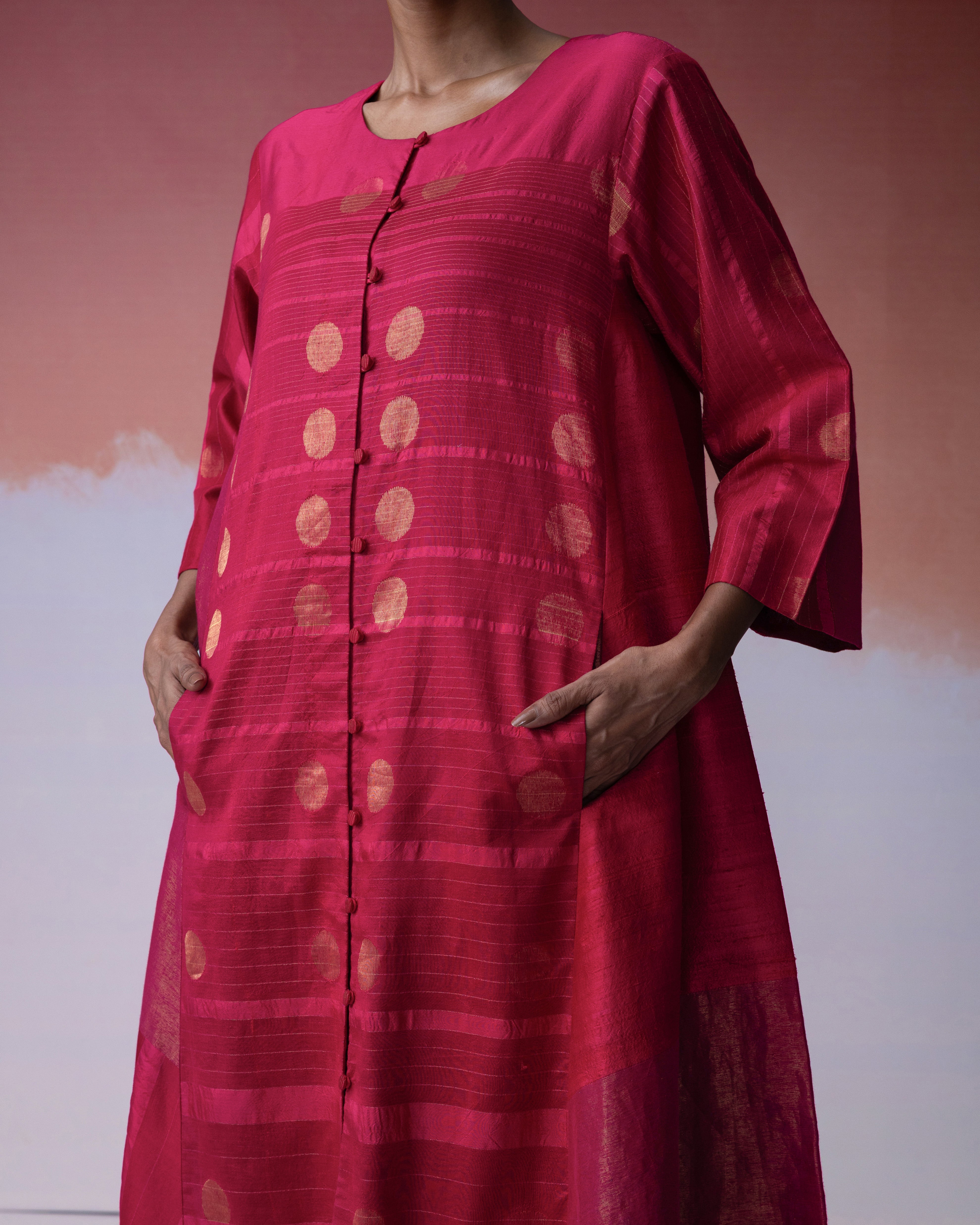 Ananyata Hybrid Jamdani Jacket Dress