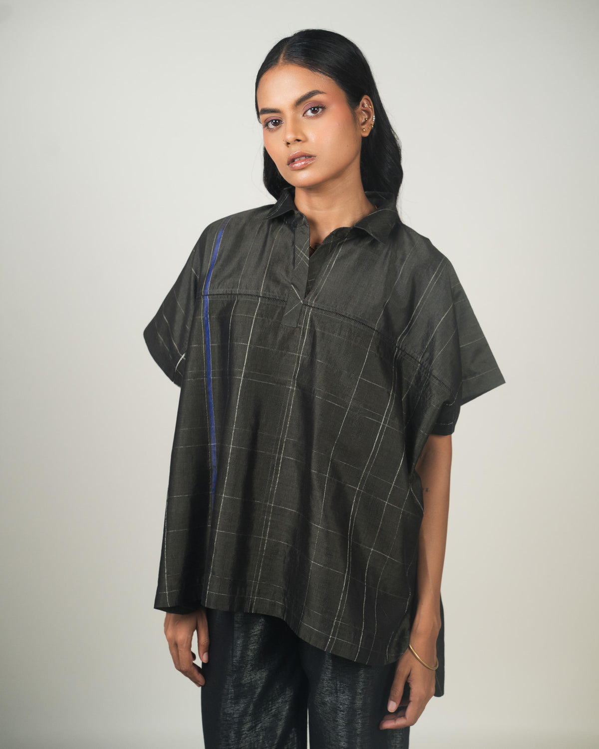 Shoonyata Plaid Top