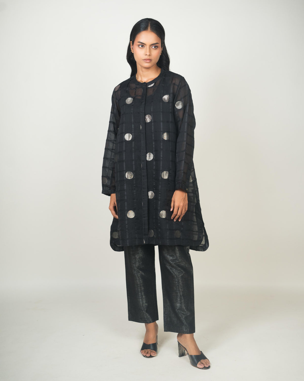 Shoonyata Polka Dots Sheer Dress