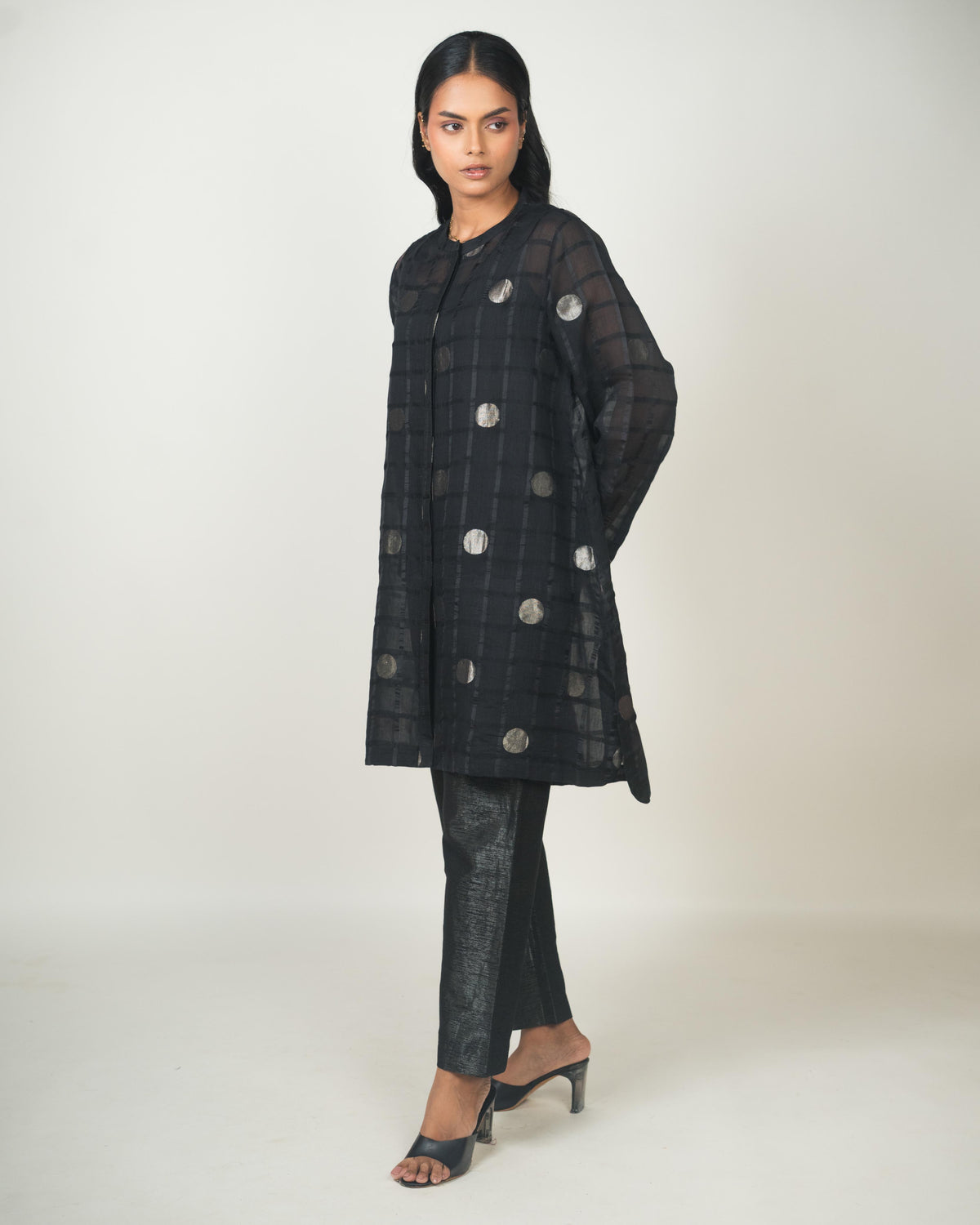 Shoonyata Polka Dots Sheer Dress