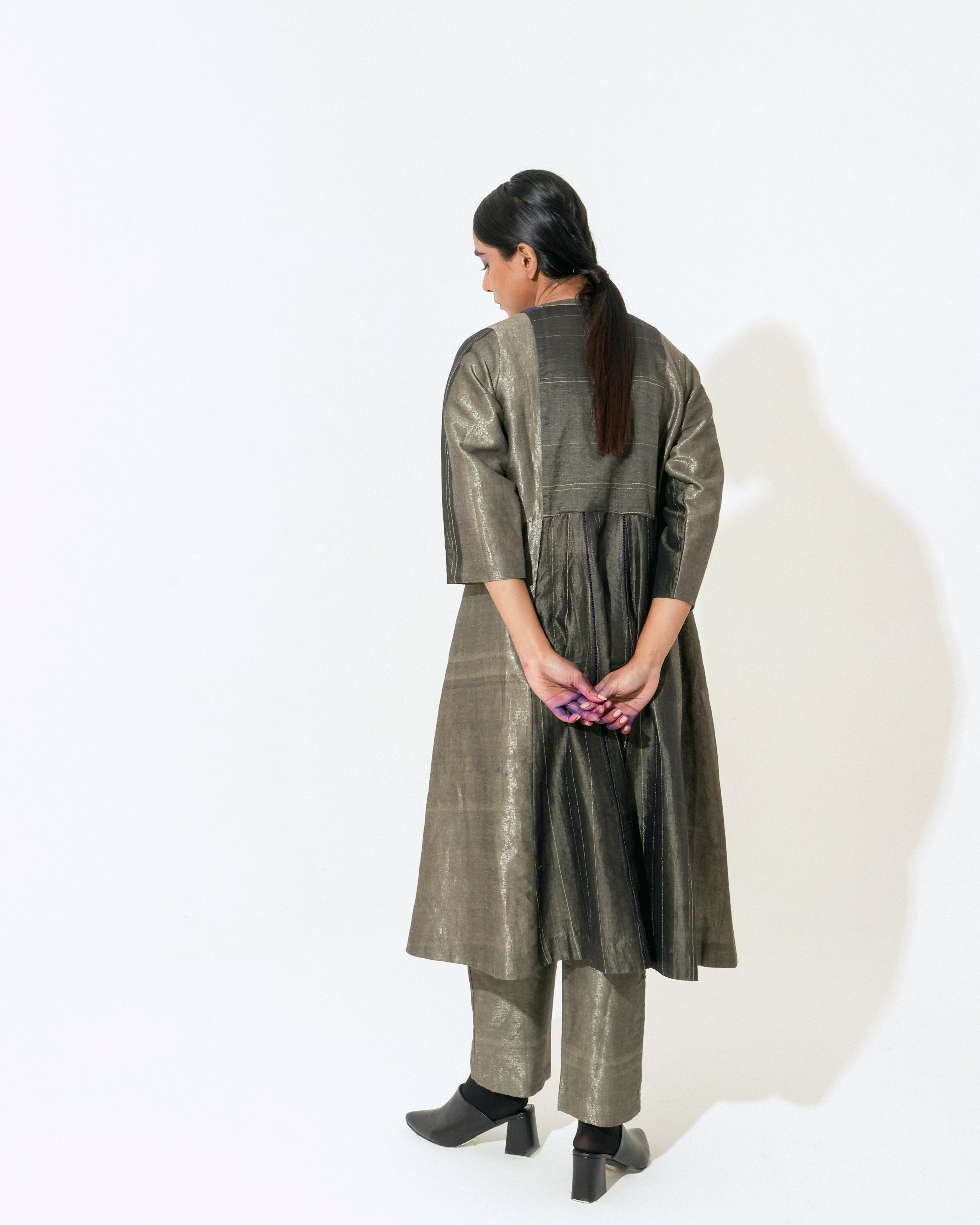 Shoonyata Panelled Faggoting Dress