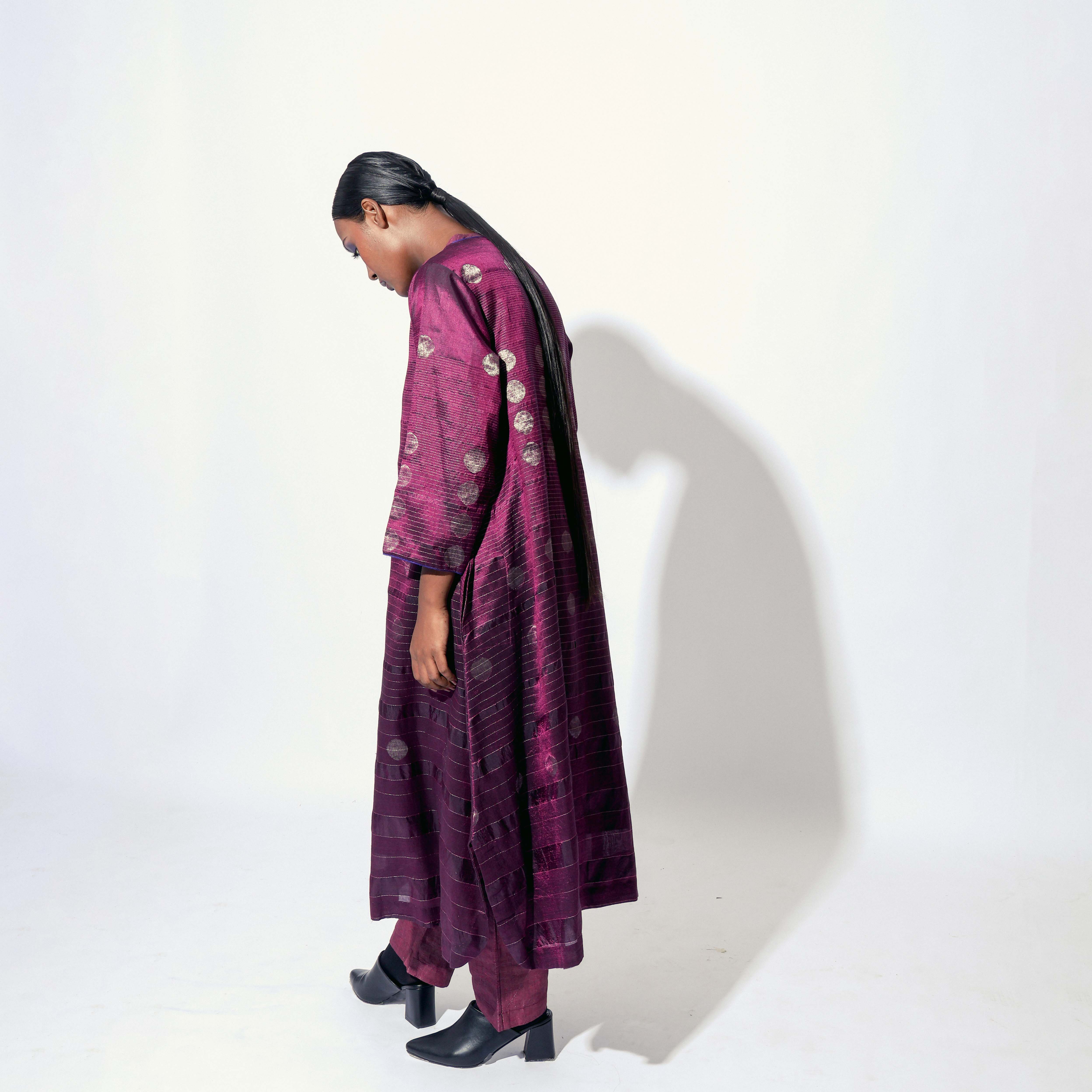 Shoonyata Gradient Circle Flared Dress