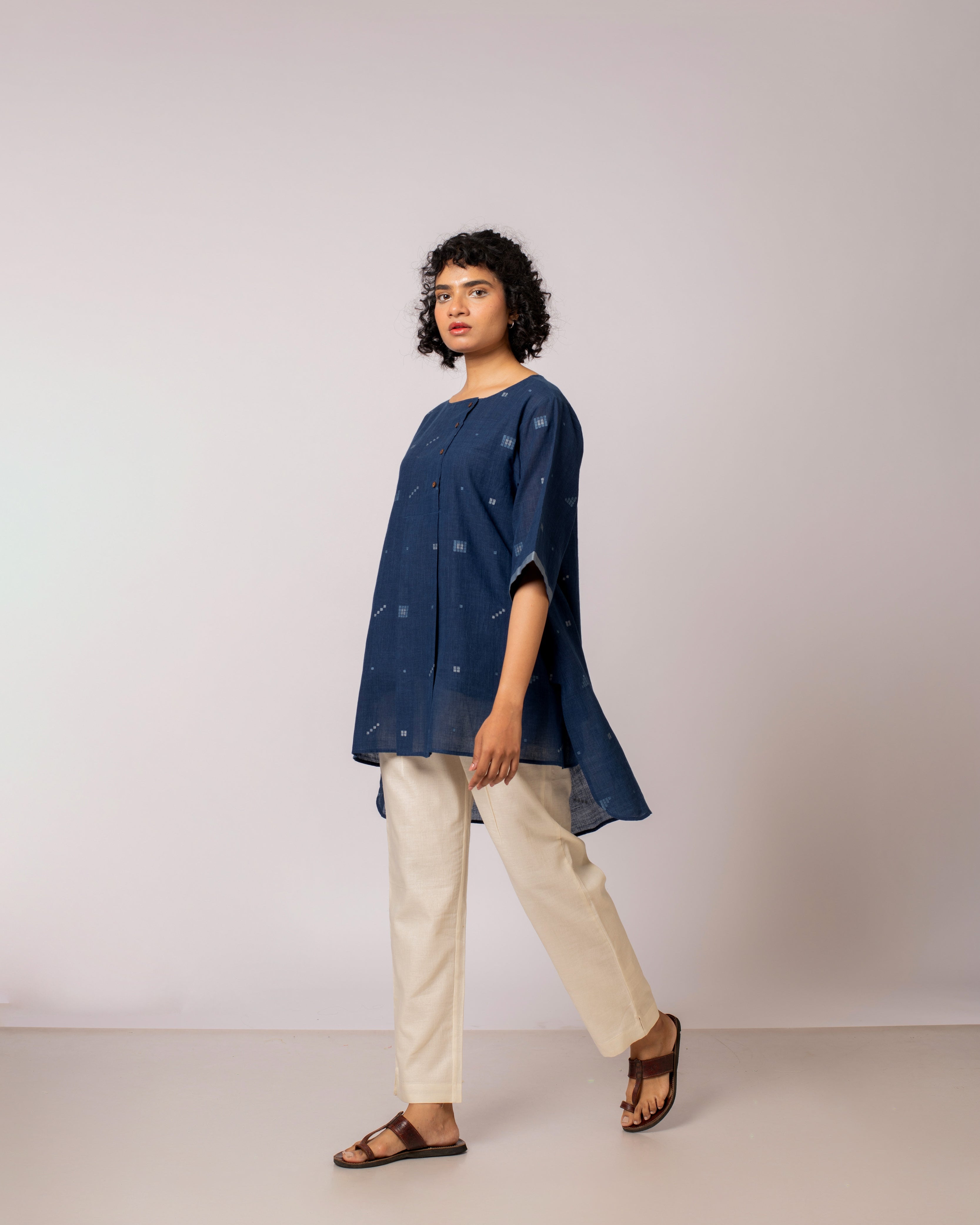 Short Box Pleat Tunic