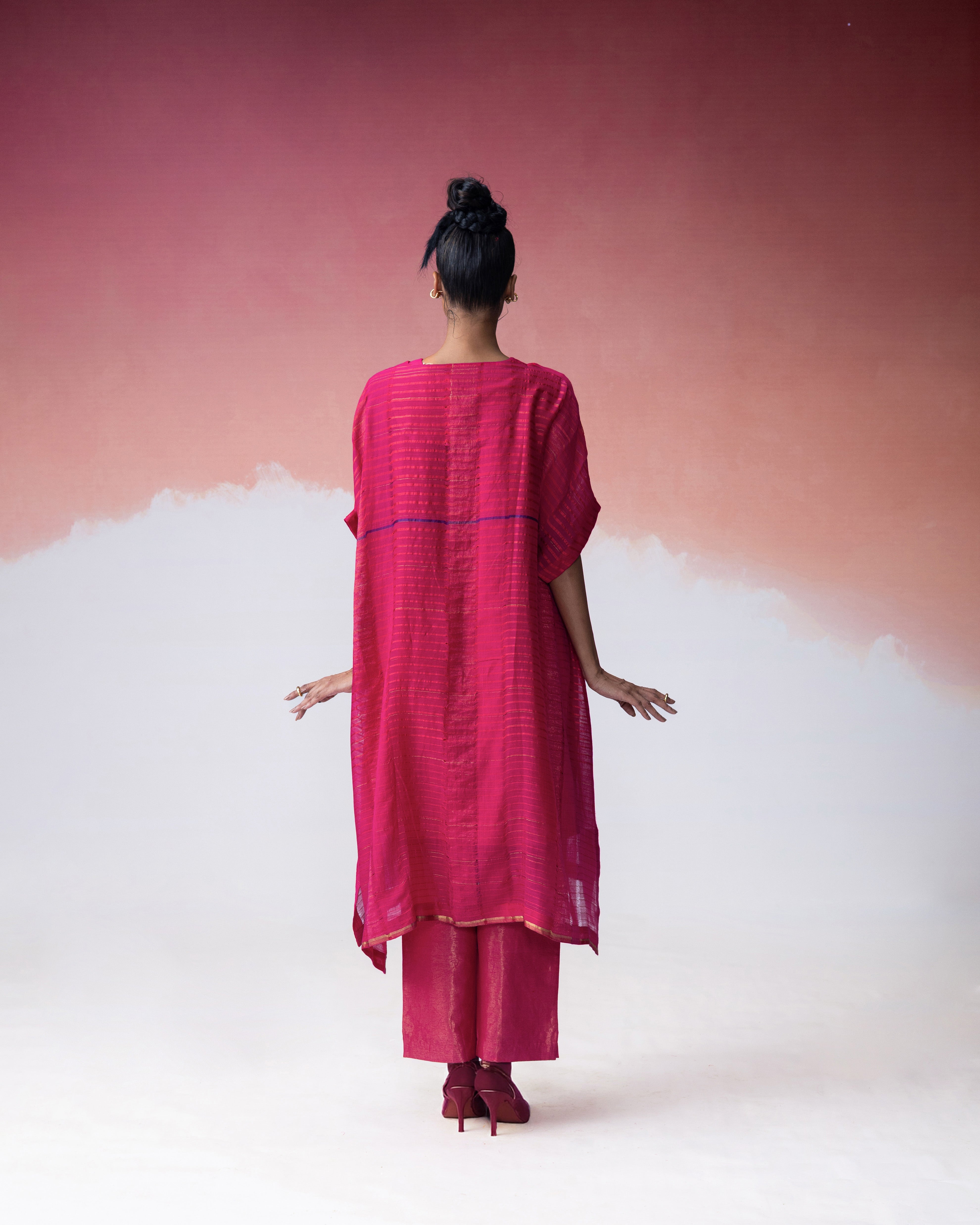 Ananyata Block Stripe Kaftan