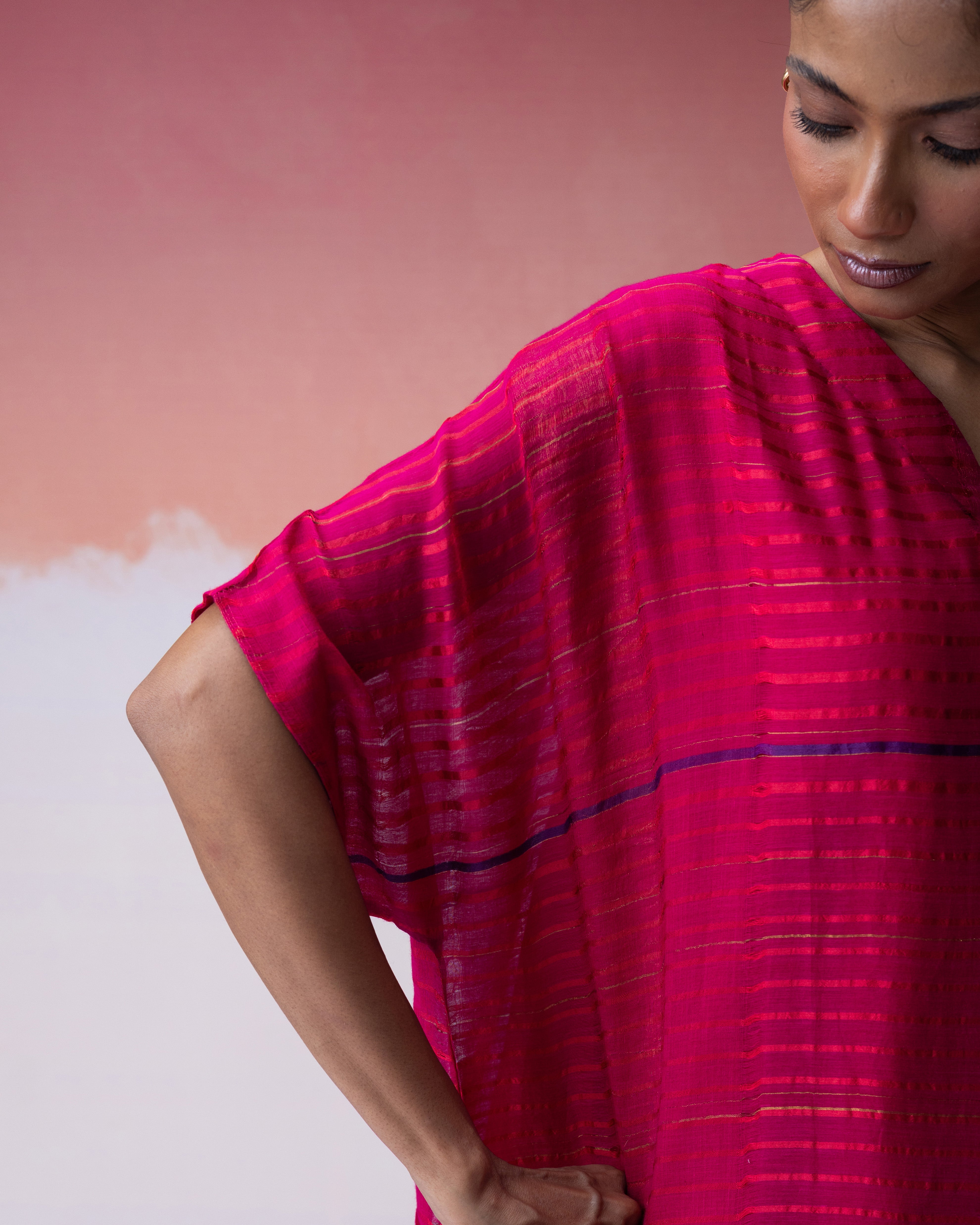 Ananyata Block Stripe Kaftan