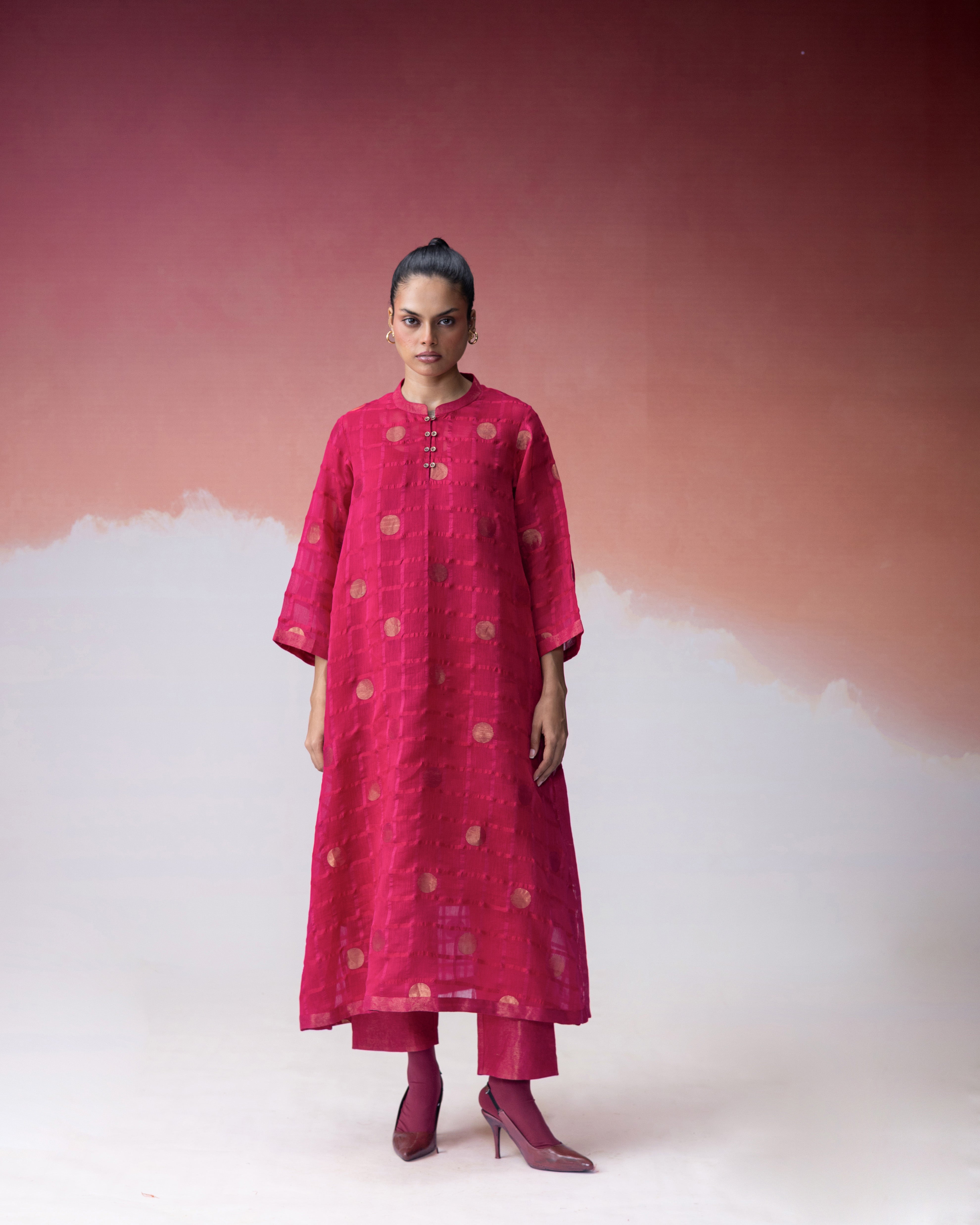 Ananyata Lunar Matrix Bandhgala Kurta