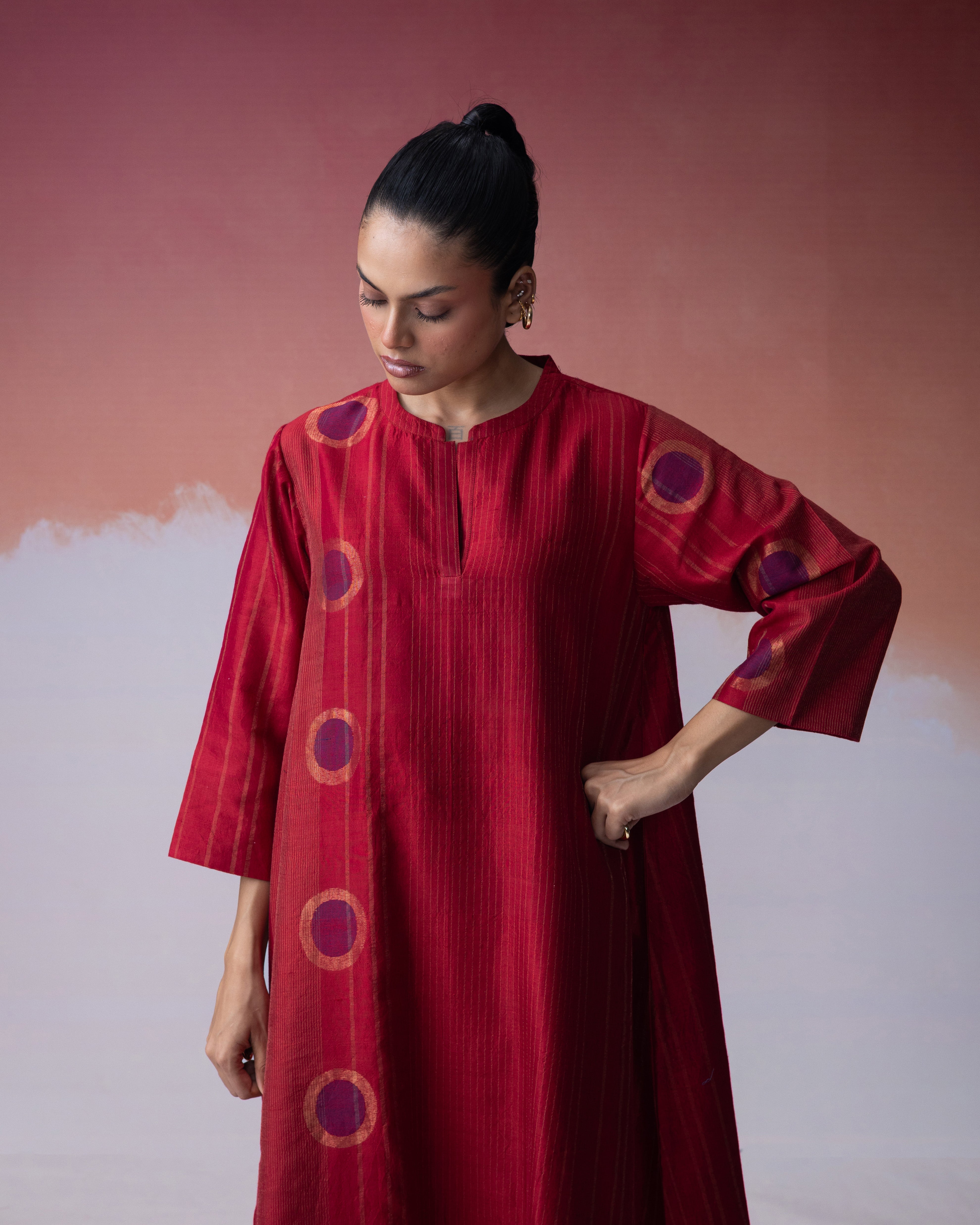 Ananyata Mandarin V-Neck Kurta