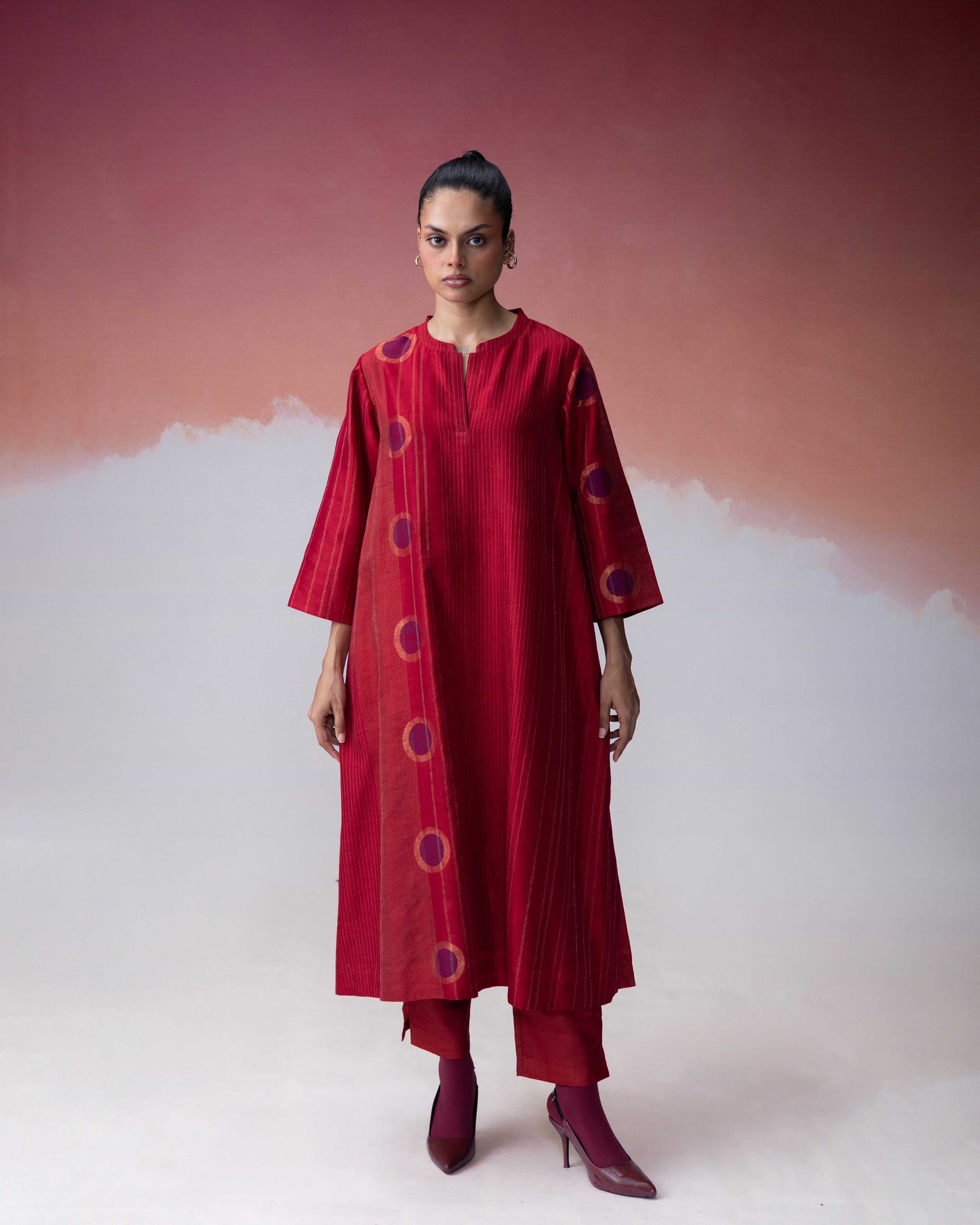 Ananyata Mandarin V-Neck Kurta