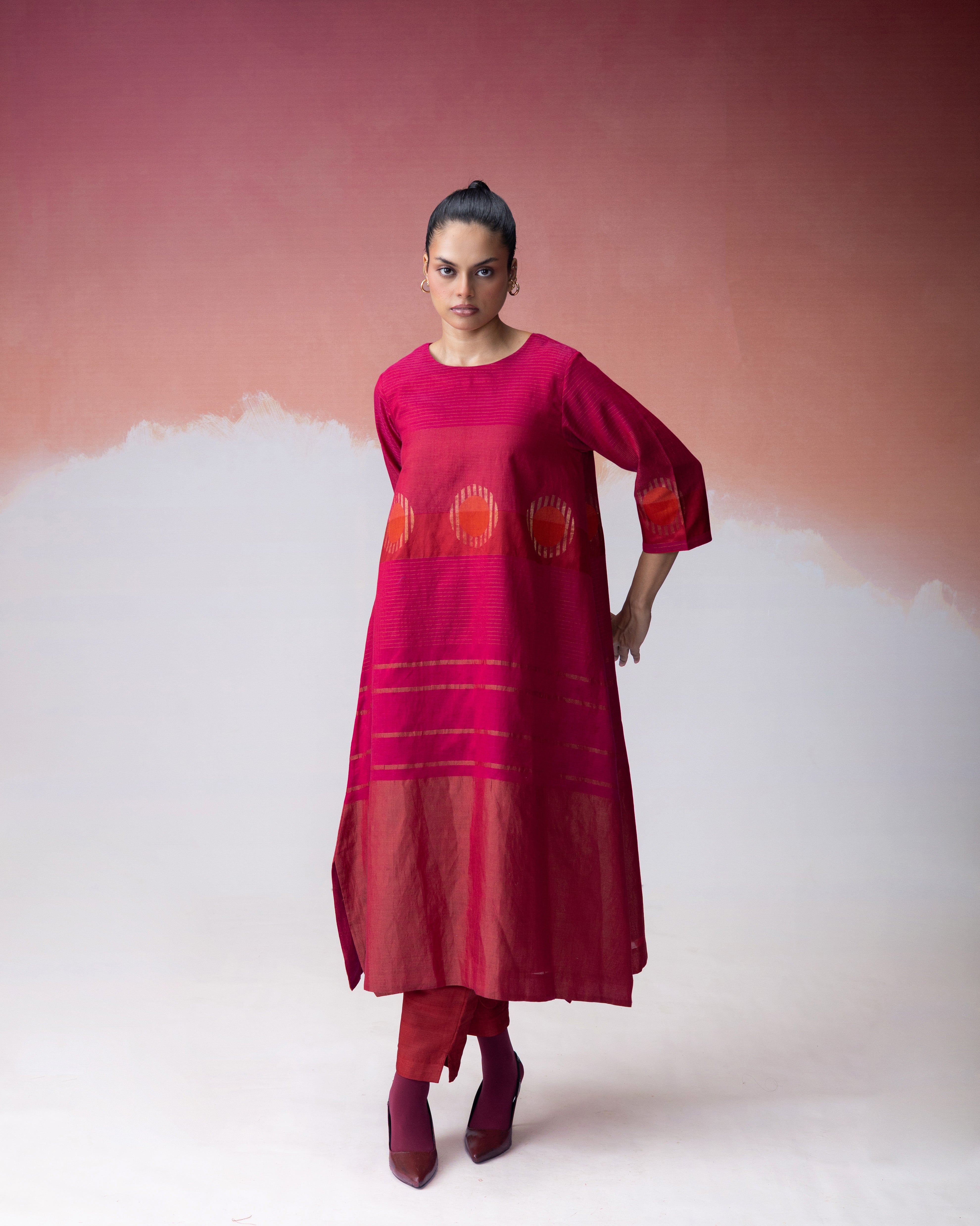 Ananyata Striped Circle Kurta