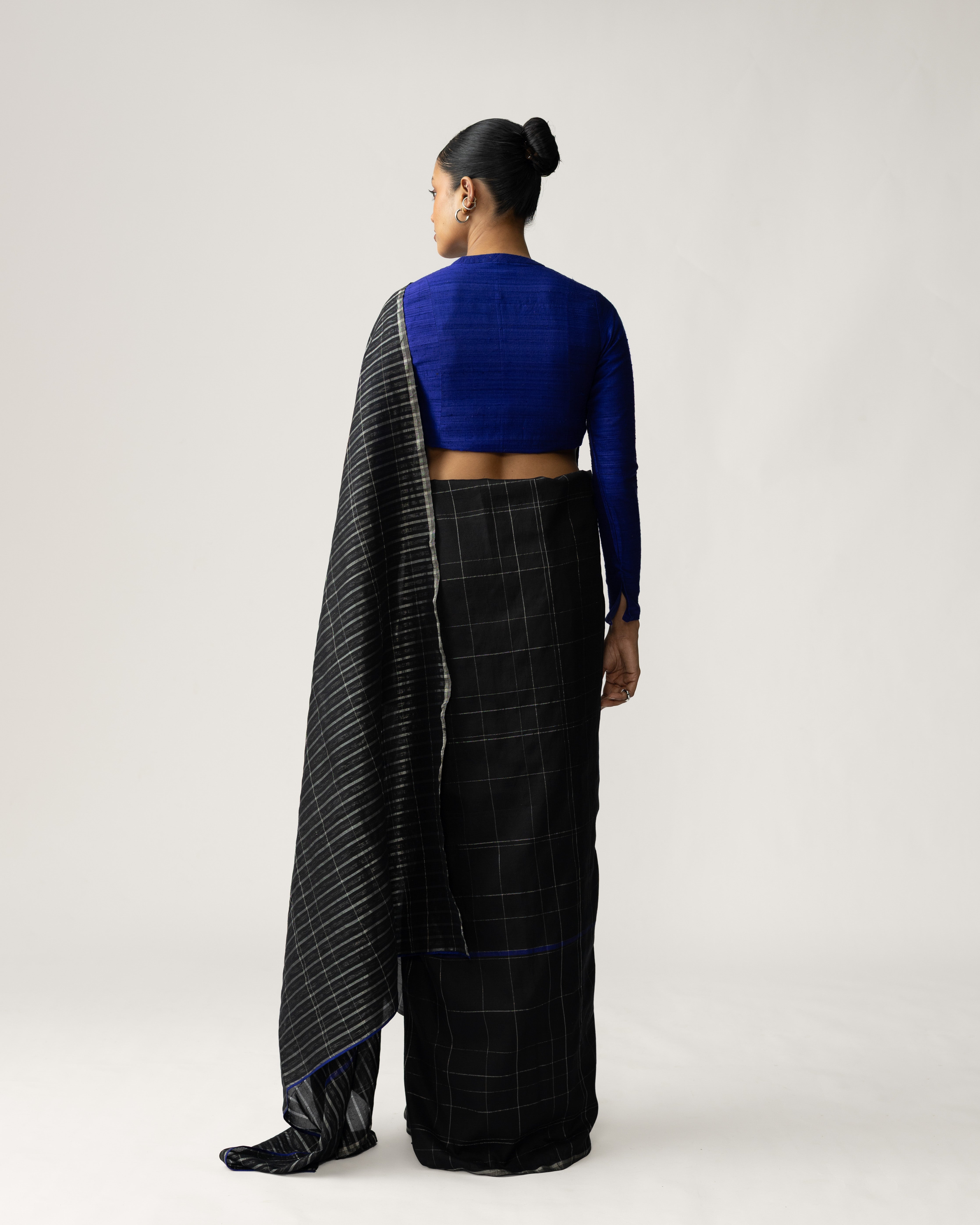 Shoonyata Tartan Saree