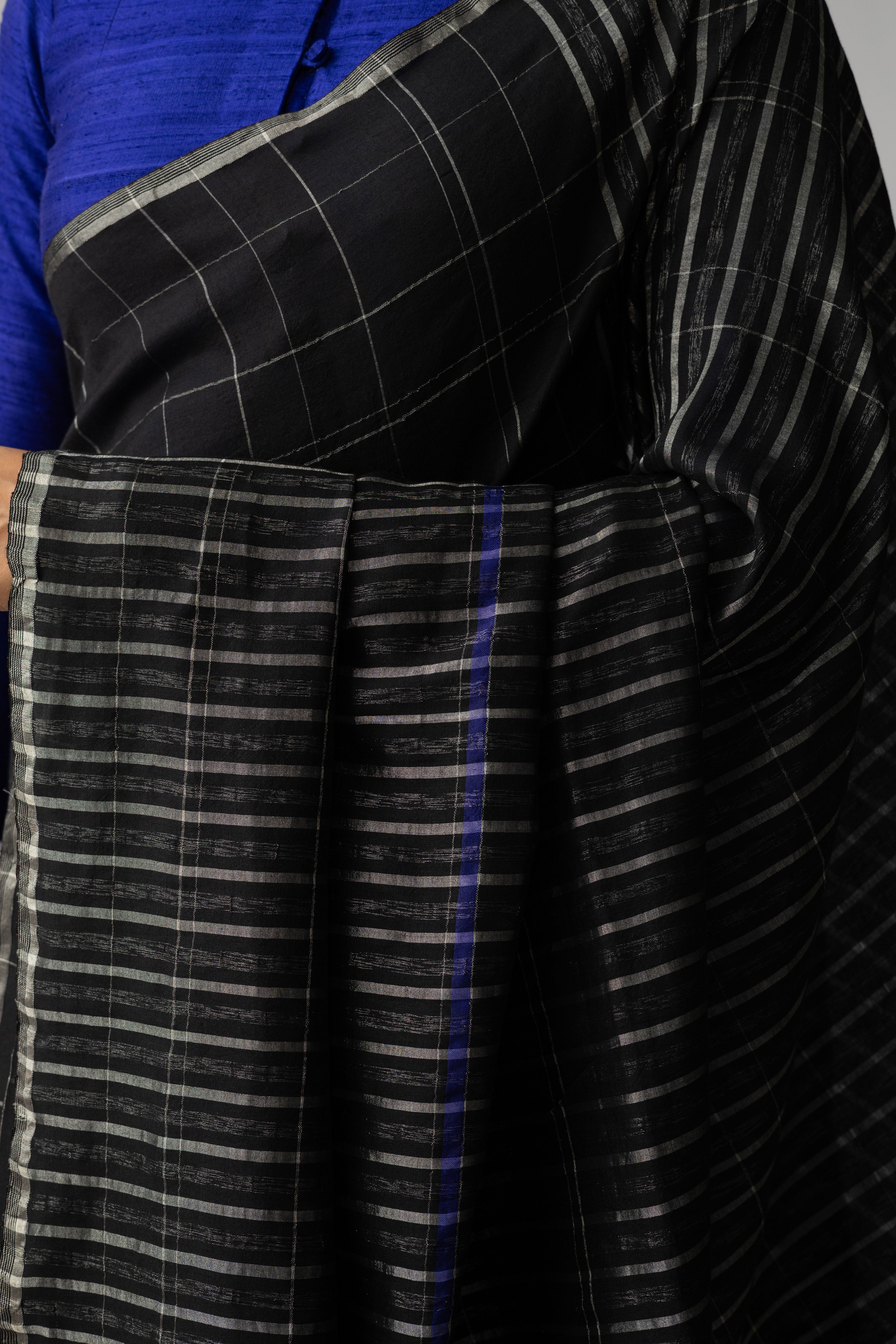 Shoonyata Tartan Saree